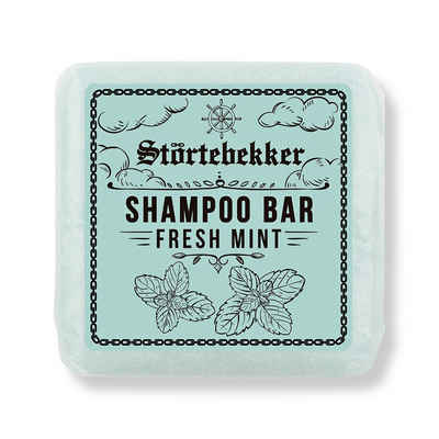 Störtebekker Festes Haarshampoo Fresh Mint, Vegane & Nachhaltige Reinigung für Körper und Haar