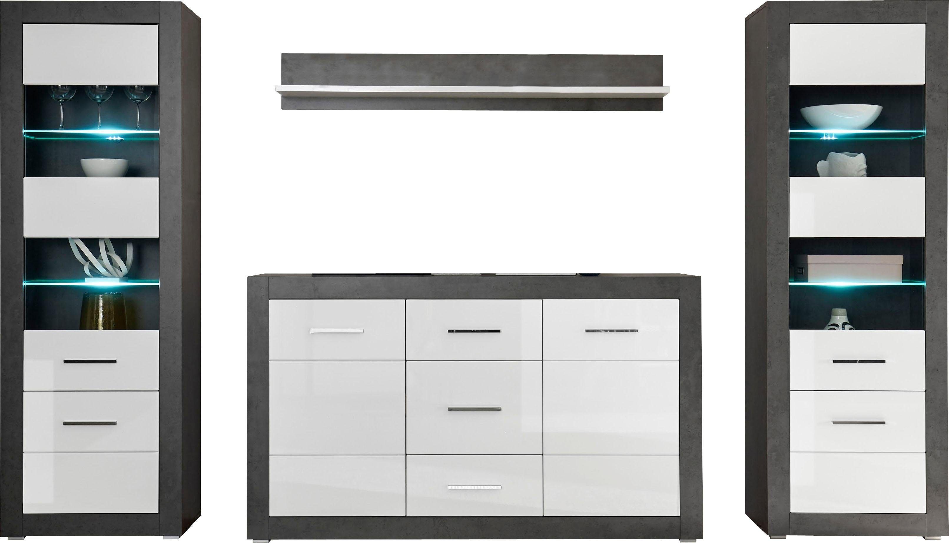 Home affaire Wohnwand Etero, (Set, 4-St)