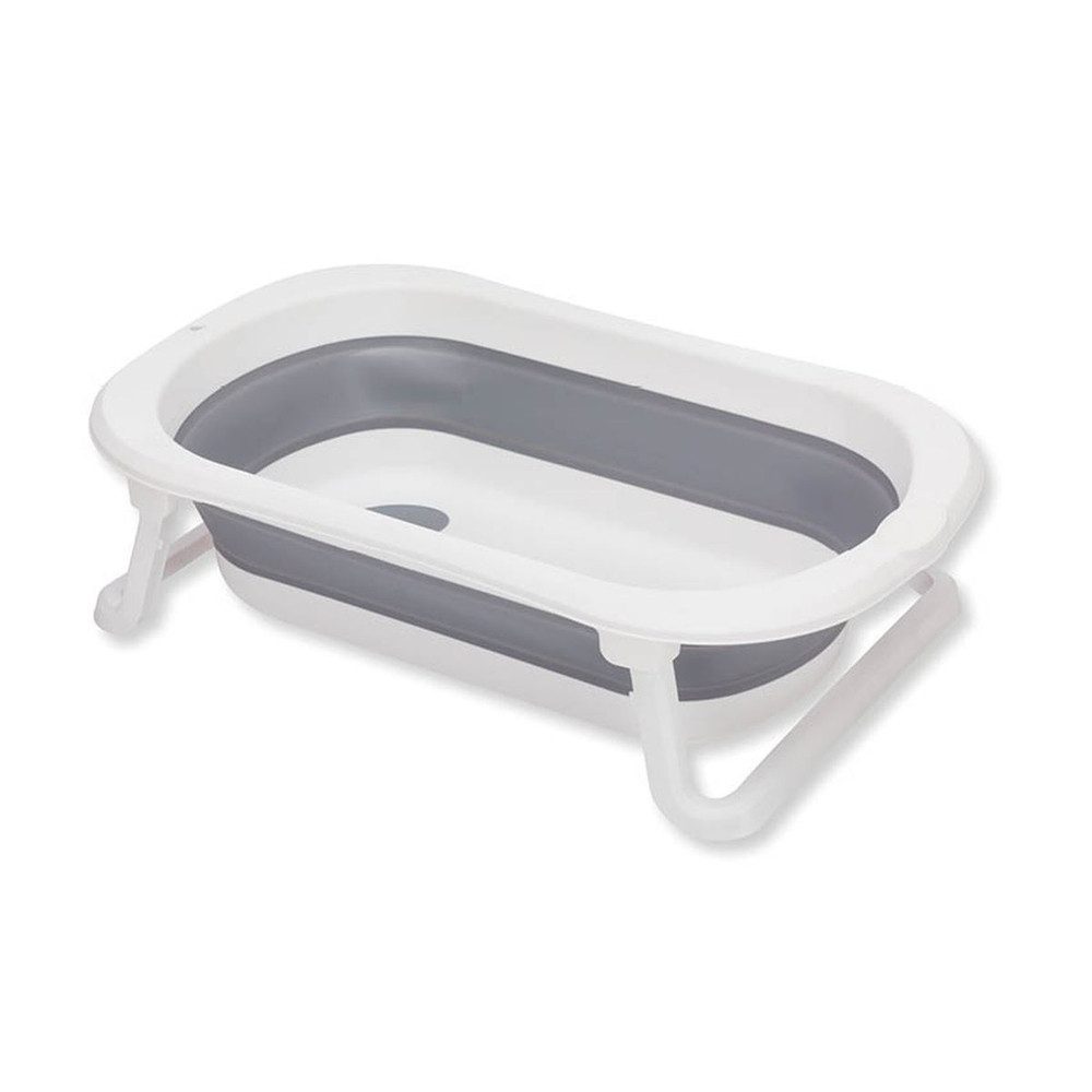 Babybadewanne MICA - Faltbadewanne Orka - grau/weiß