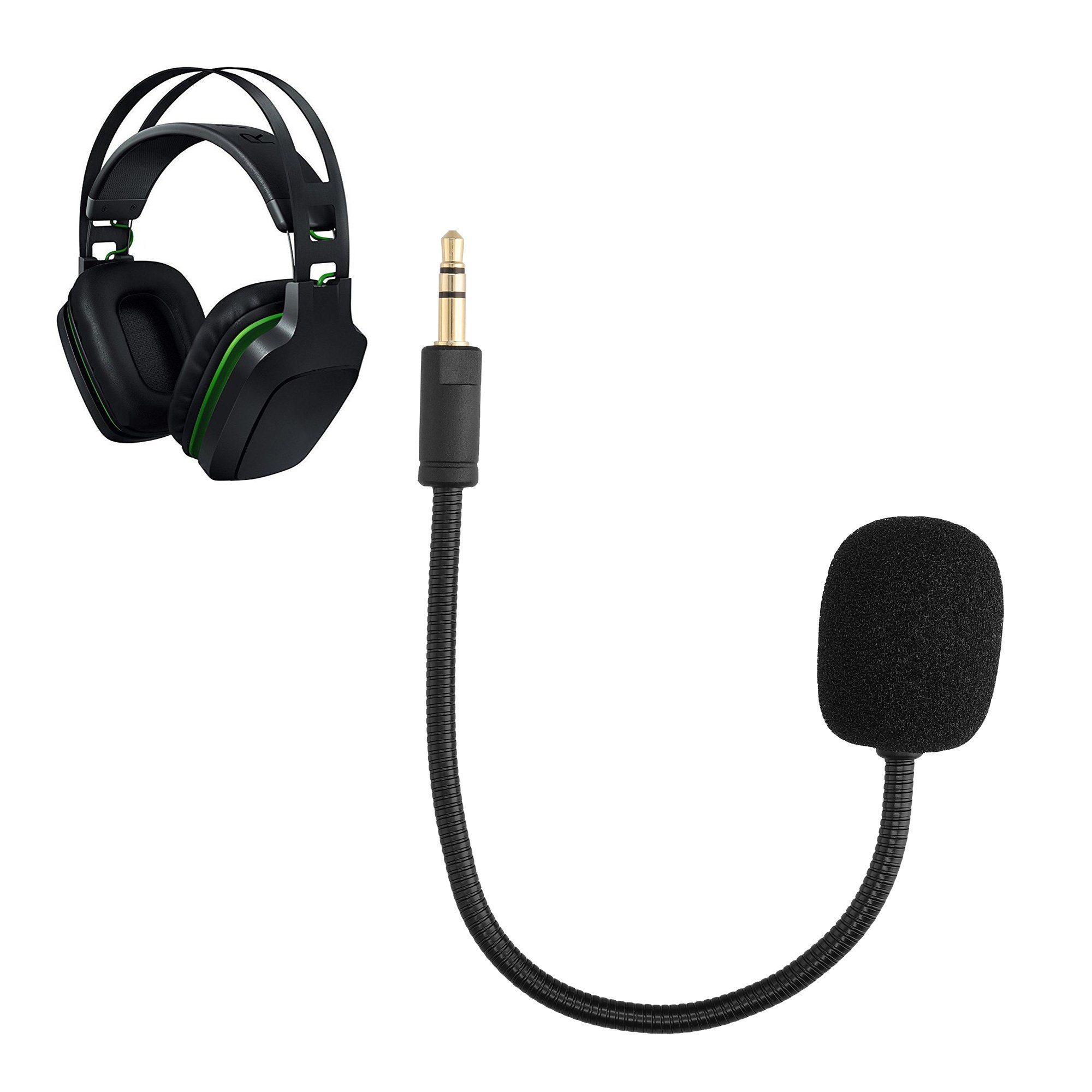 kwmobile Ersatz Kopfhörer Mikrofon für Razer Electra V2 / Electra V1 Gaming- Headset Zubehör (Headset Microphone)