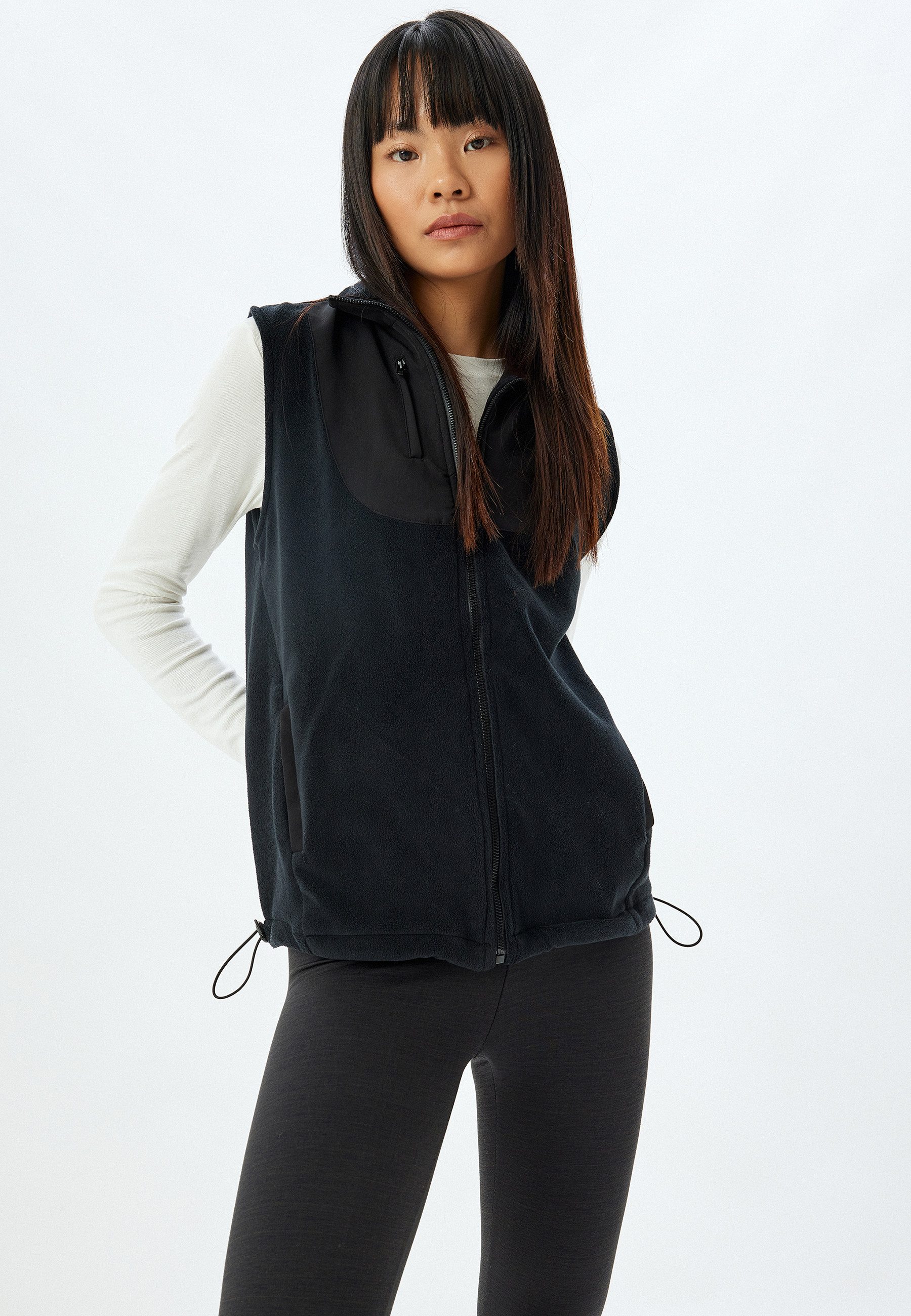 Koton Funktionsweste Stehkragen-Vollreißverschluss Mit Gummidetail Funktionsweste