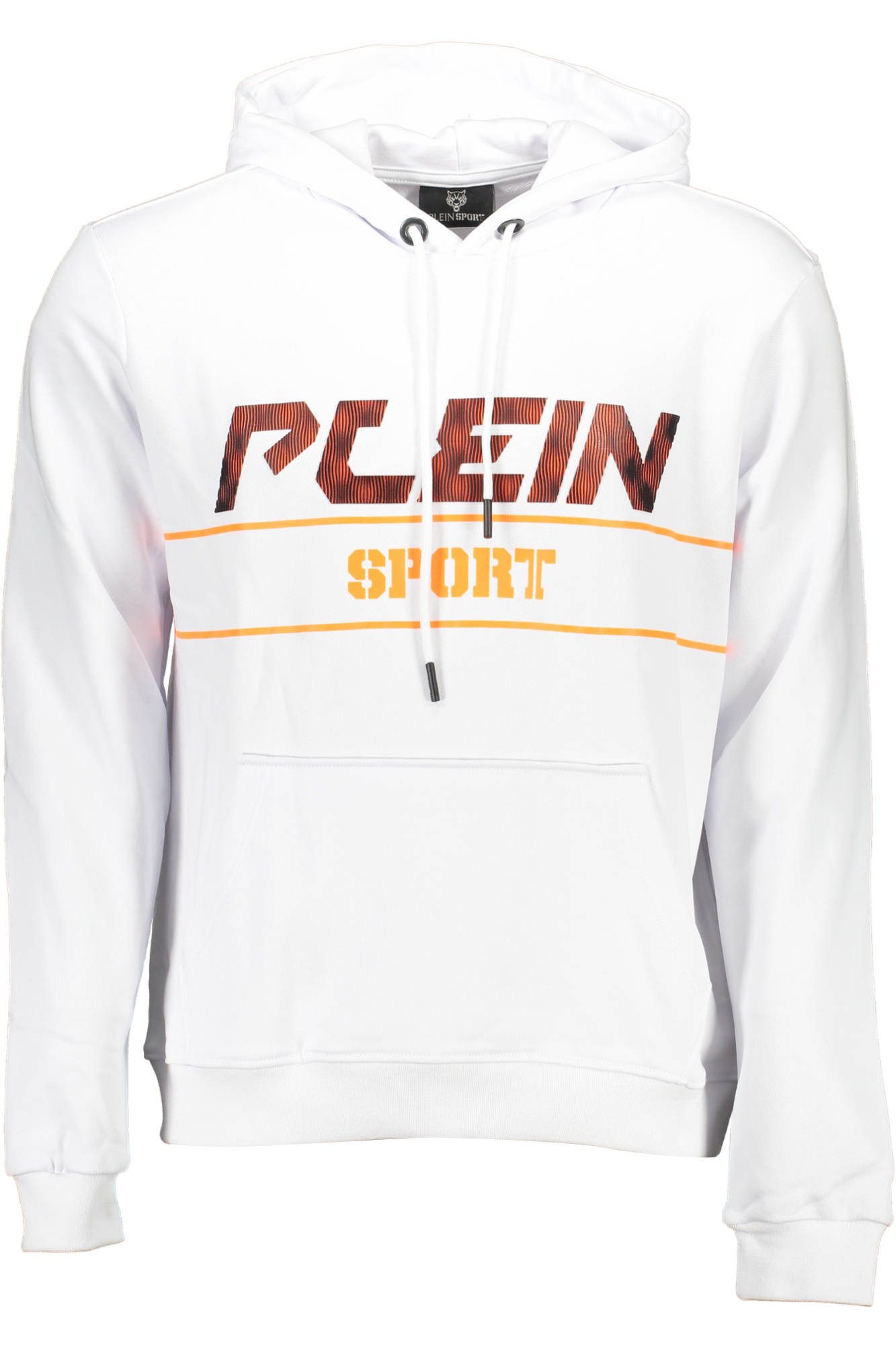 PLEIN SPORT Sweatshirt Weißes Herren-Sweatshirt mit Kapuze &