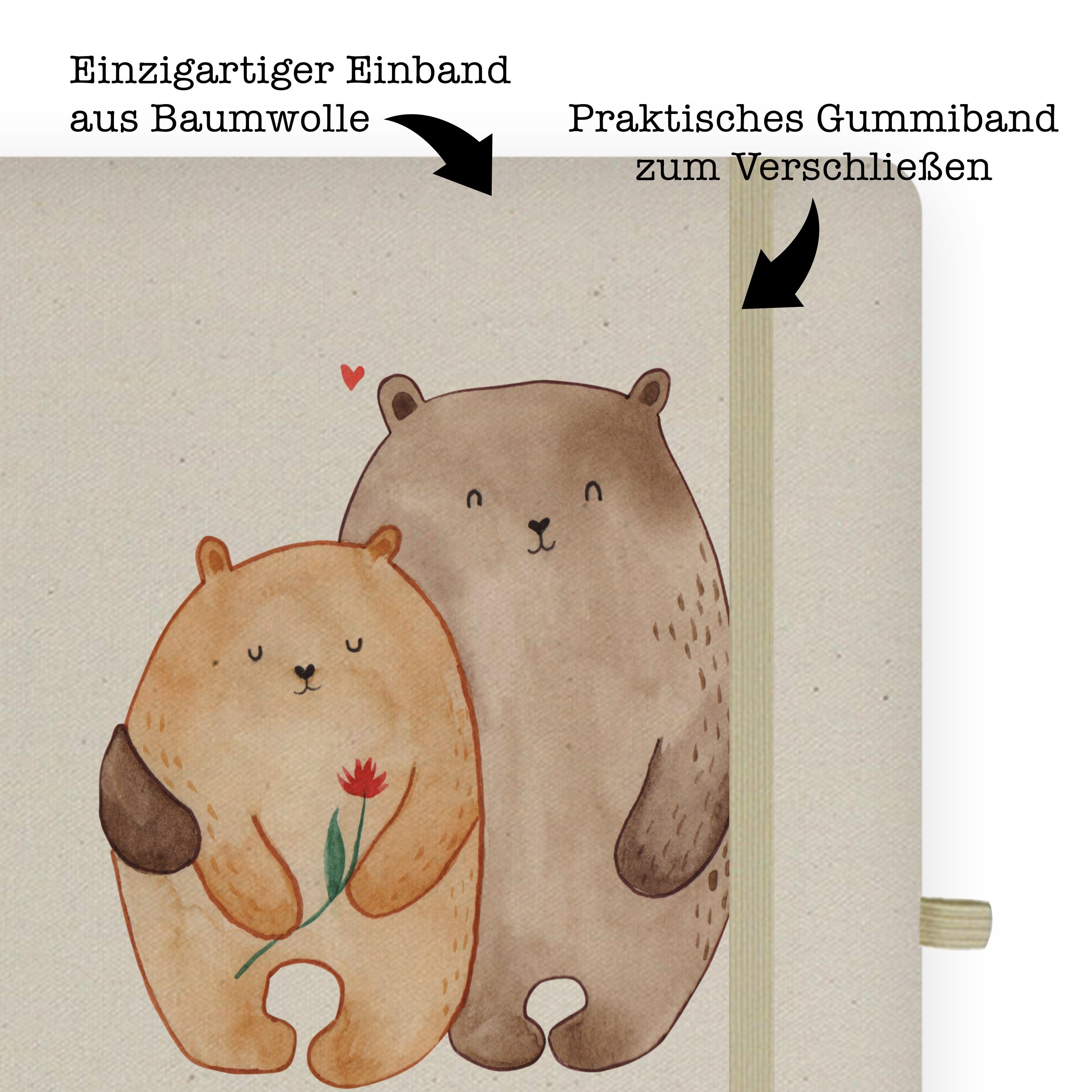 Mr. Notizheft, Bären - Transparent Geschenk, Mrs. Mrs. - & Notizbuch Panda Panda Schreibbuch, Liebe Freund, Mr. &