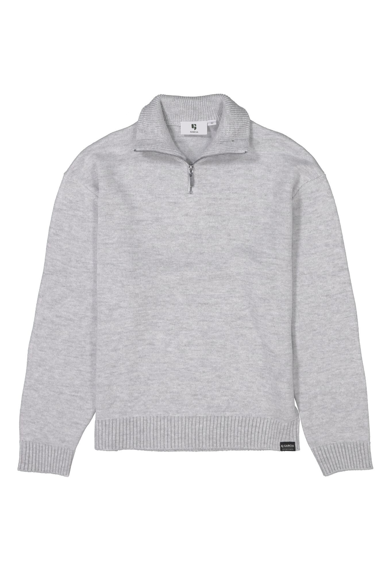 Garcia Strickpullover mit Zip-Kragen