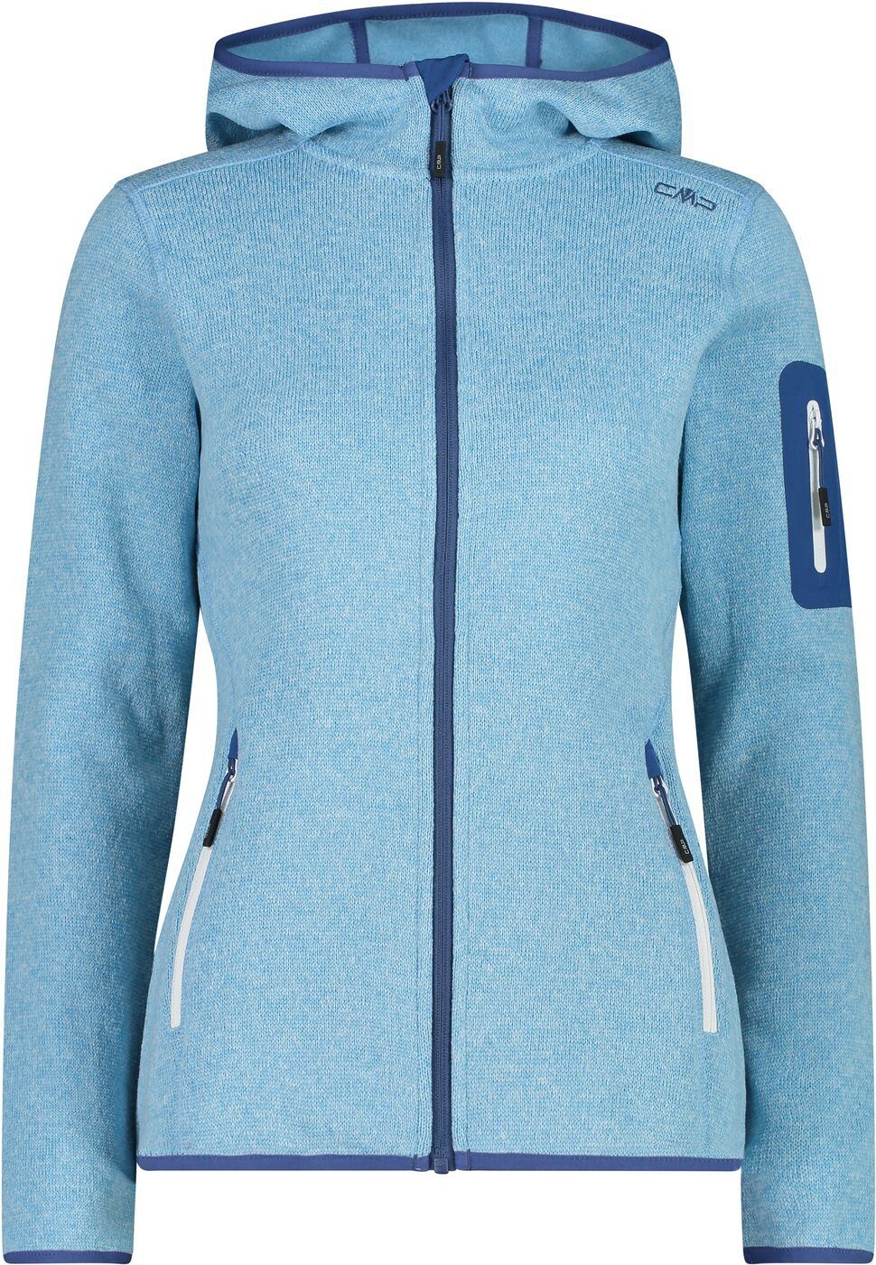 preisgesenkt JACKET 22LN FIX WOMAN BLUE CIELO-DUSTY HOOD CMP Funktionsjacke