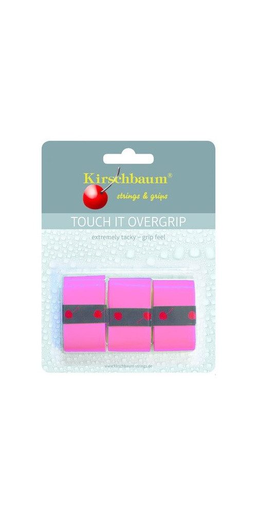 Kirschbaum Griffband Overgrip Touch it 0.5mm (extreme Griffigkeit) pink 3er