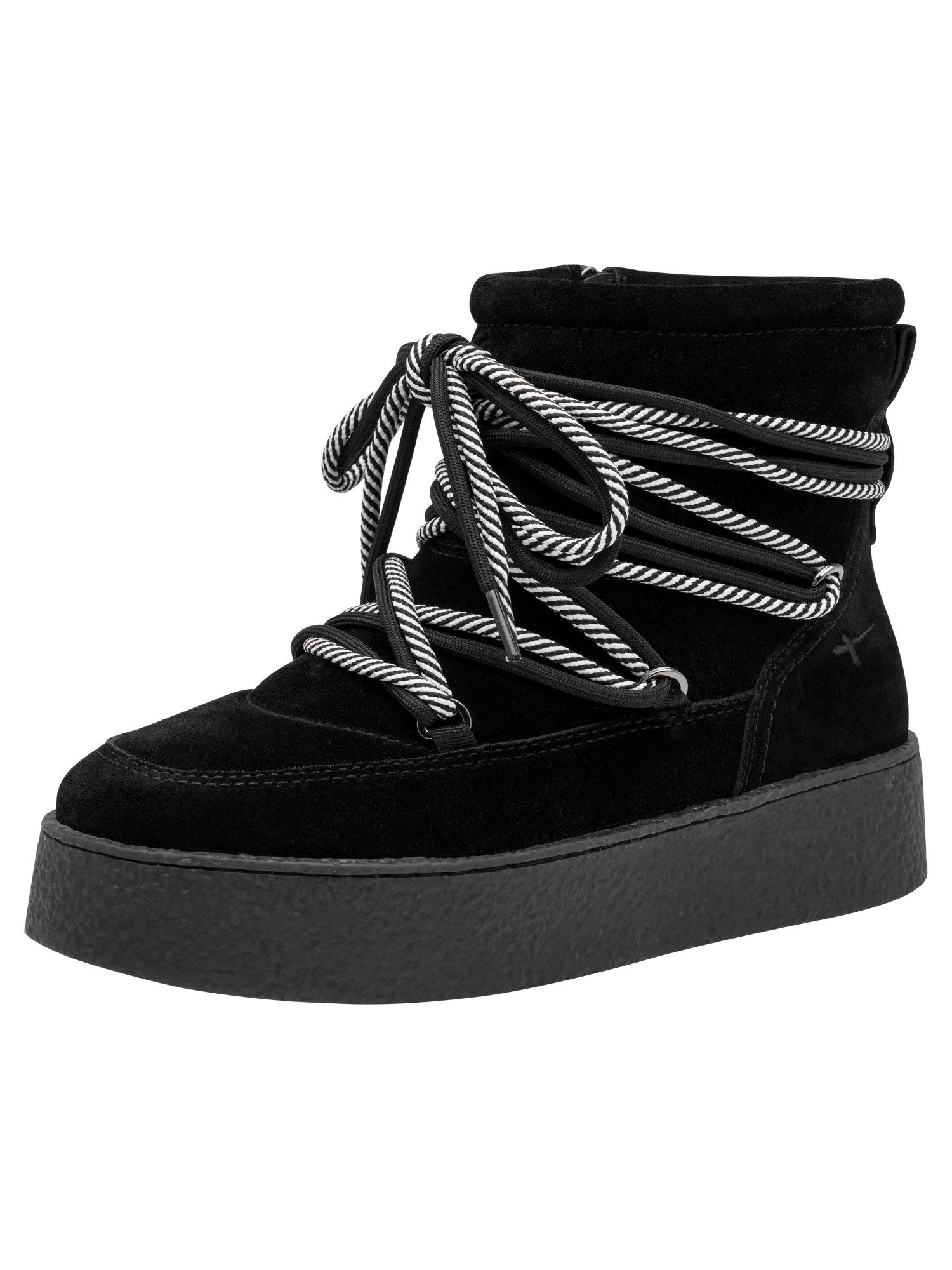Tamaris Removable Sock aus Leder kein Absatz 1-26803-47 Winterstiefelette Removable Sock