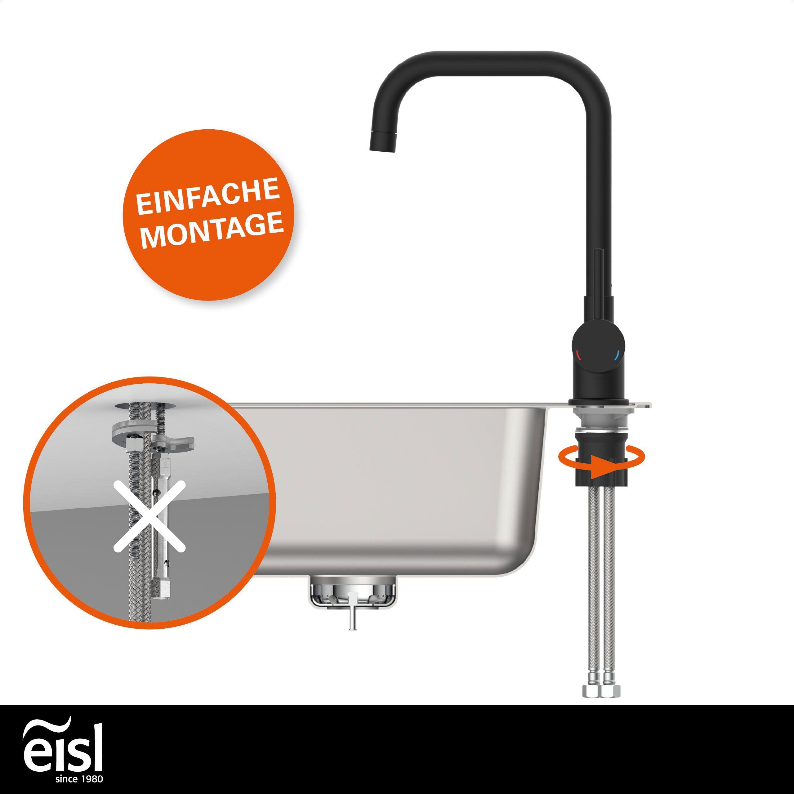 Eisl Spültischarmatur Futura energiesparende Cold-Start-Funkt., 360° günstig online kaufen