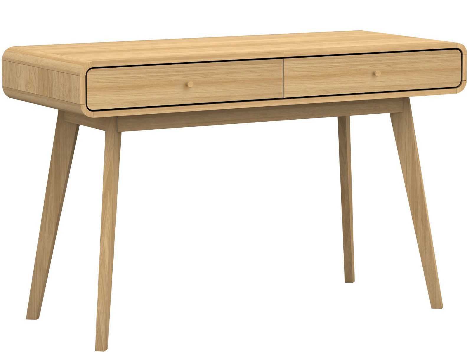 loft24 Schreibtisch Caitlin, 2 Schubladen Büro-/Computertisch, günstig online kaufen