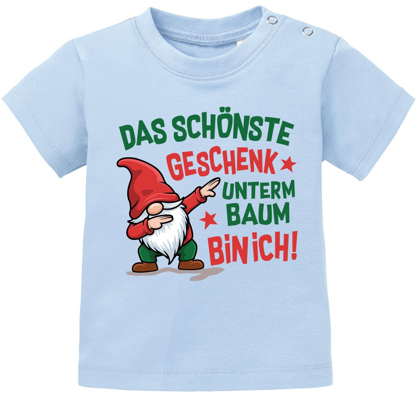 Print-Shirt Baby Shirt kurzarm Weihnachten Spruch lustig Wichtel Print XMAS