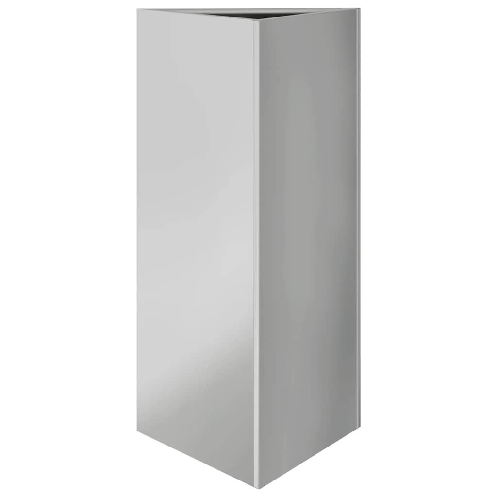 vidaXL Blumentopf Pflanzkübel Dreieckig 40x34,5x75 cm Verzinkter Stahl (1 St)