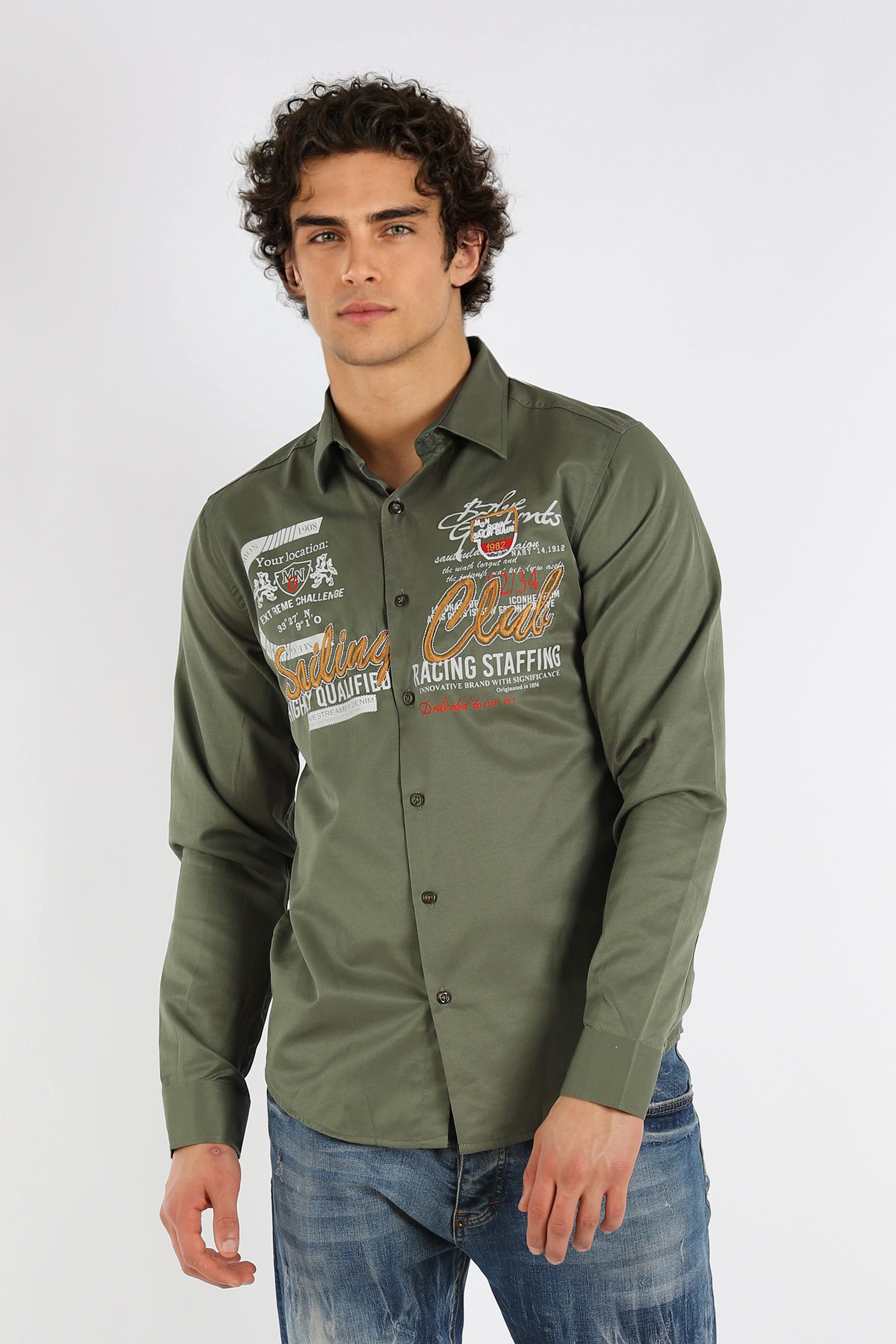 Langarmhemd Herren Langarmhemd Elegant und Sportlich Premium