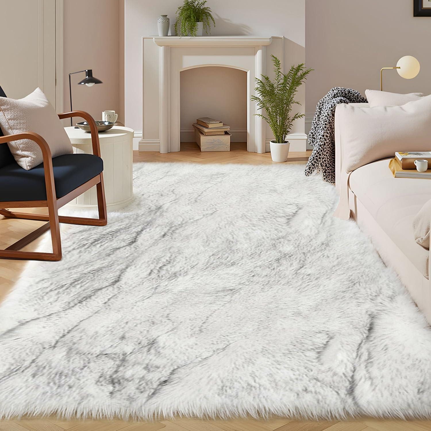 LuxusKollektion Fellteppich Flauschiger Teppich 200x250 cm, rechteckig, Höhe: 60 mm