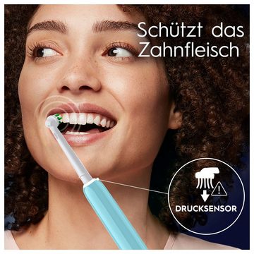 Oral-B Elektrische Zahnbürste PRO Series 1, Aufsteckbürsten: 1 St., Drucksensor