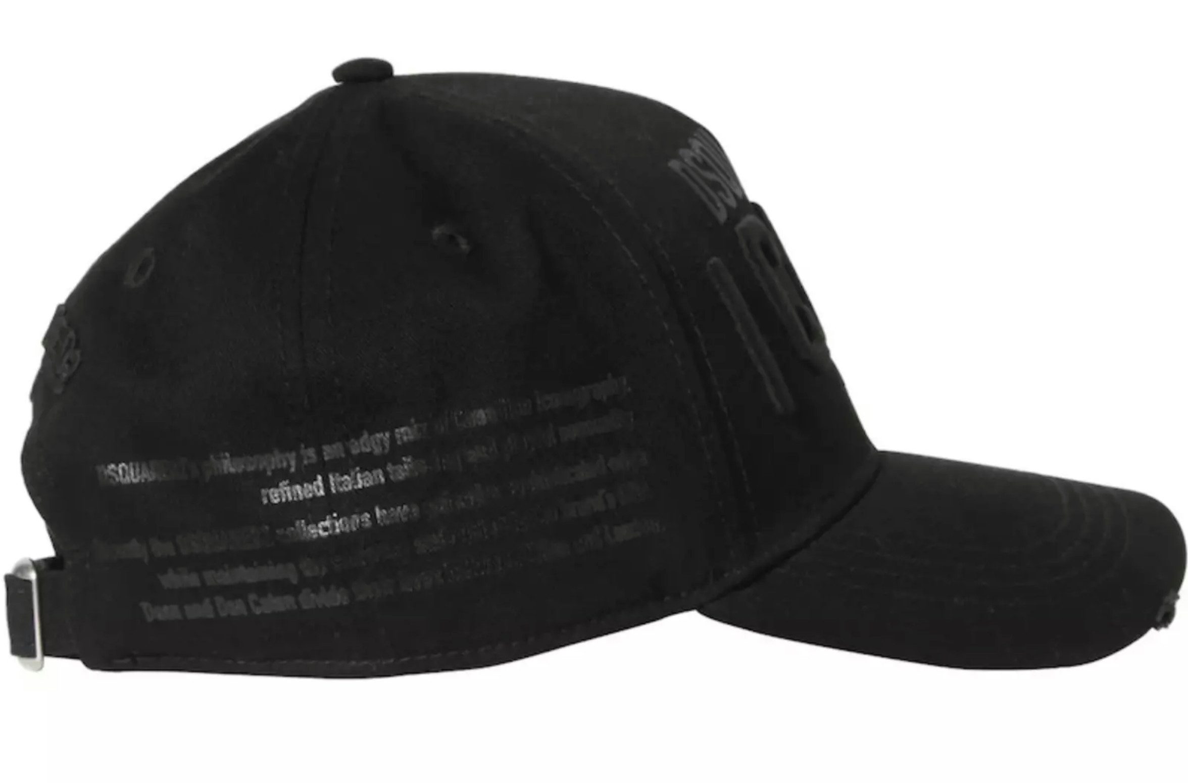 Dsquared2 Baseball Cap Basebalkappe Multi Icon Baseballcap Cap Kappe Cult Hat Hut Headwear Verstellbarer Riemen hinten