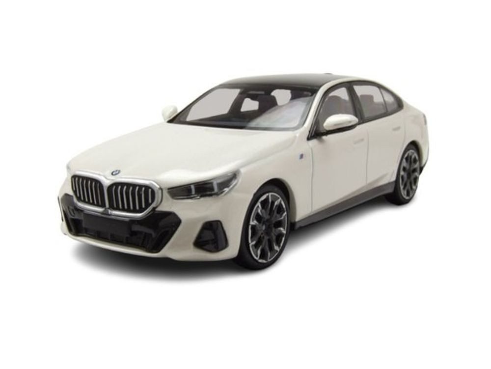 Modellauto BMW I5 2023 weiß metallic