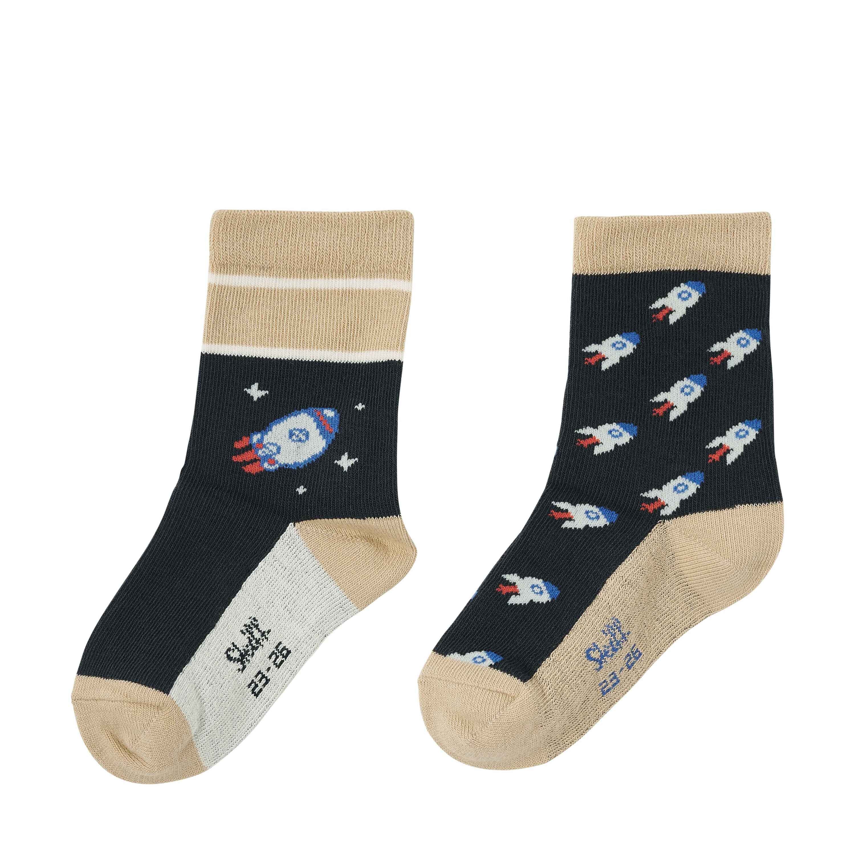 Steiff Haussocken Socken 2er Pack GOTS Off to the Moon