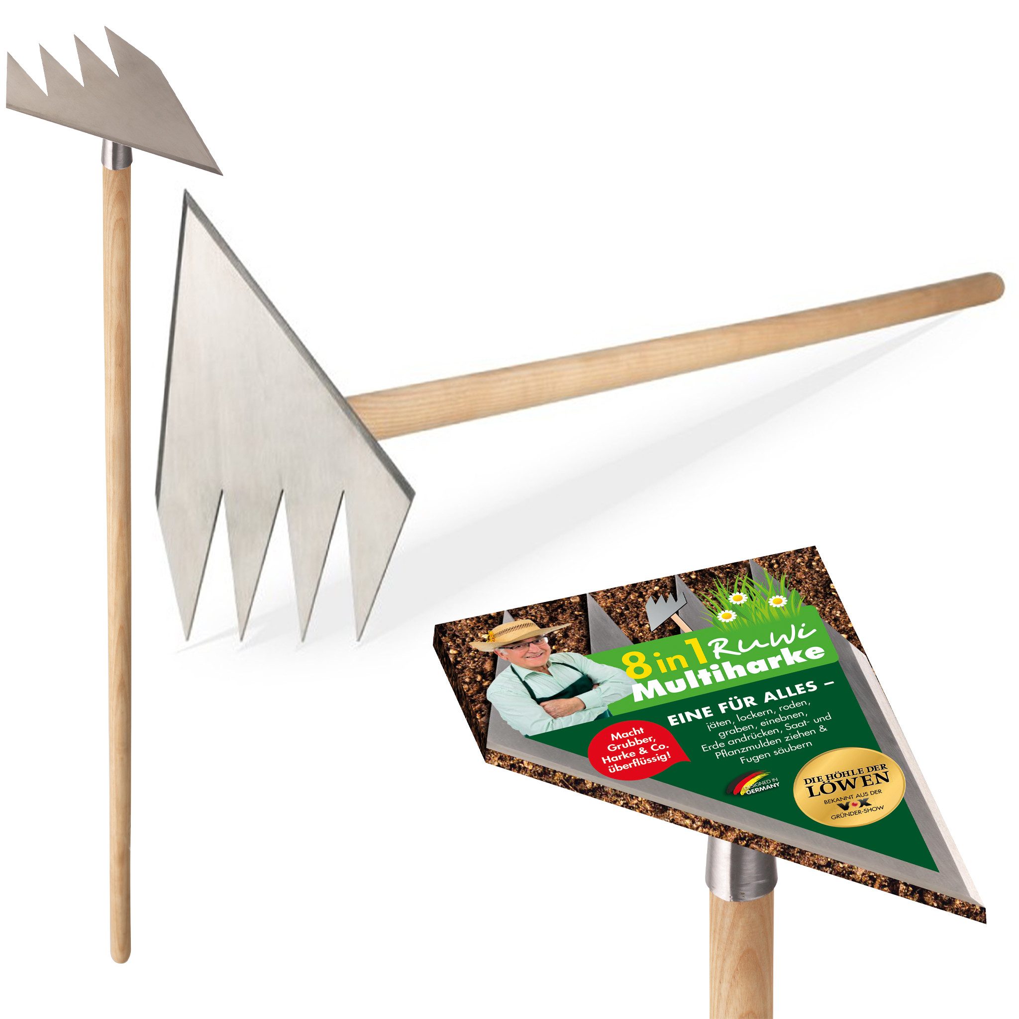 miweba Gartenhacke RUWI Hacke 8in1 Gartenhacke, Fugenreiniger, Gartenwerkze günstig online kaufen