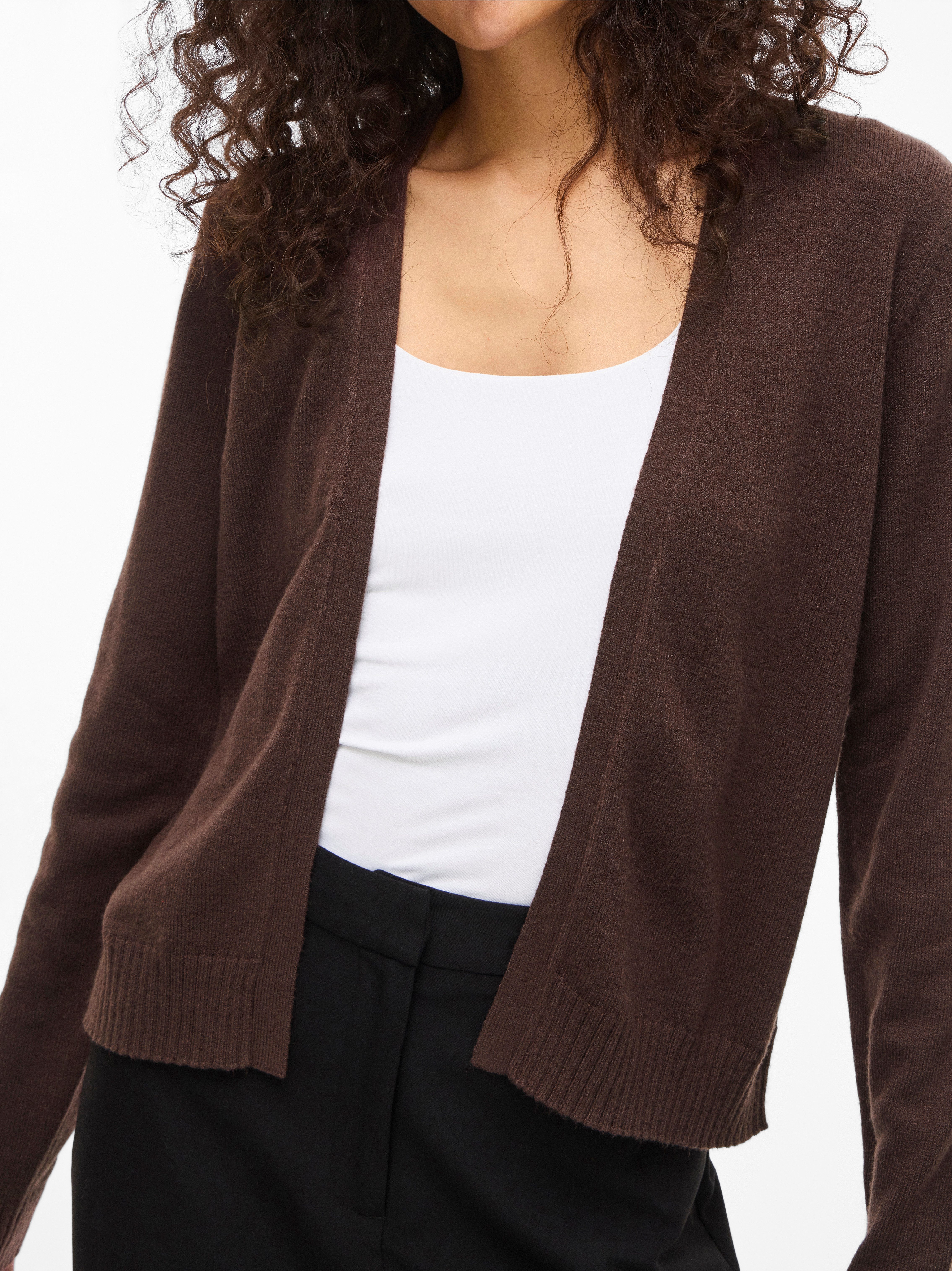 Vila Cardigan VIRIL SHORT L/S KNIT CARDIGAN-NOOS Materialmix, regular fit