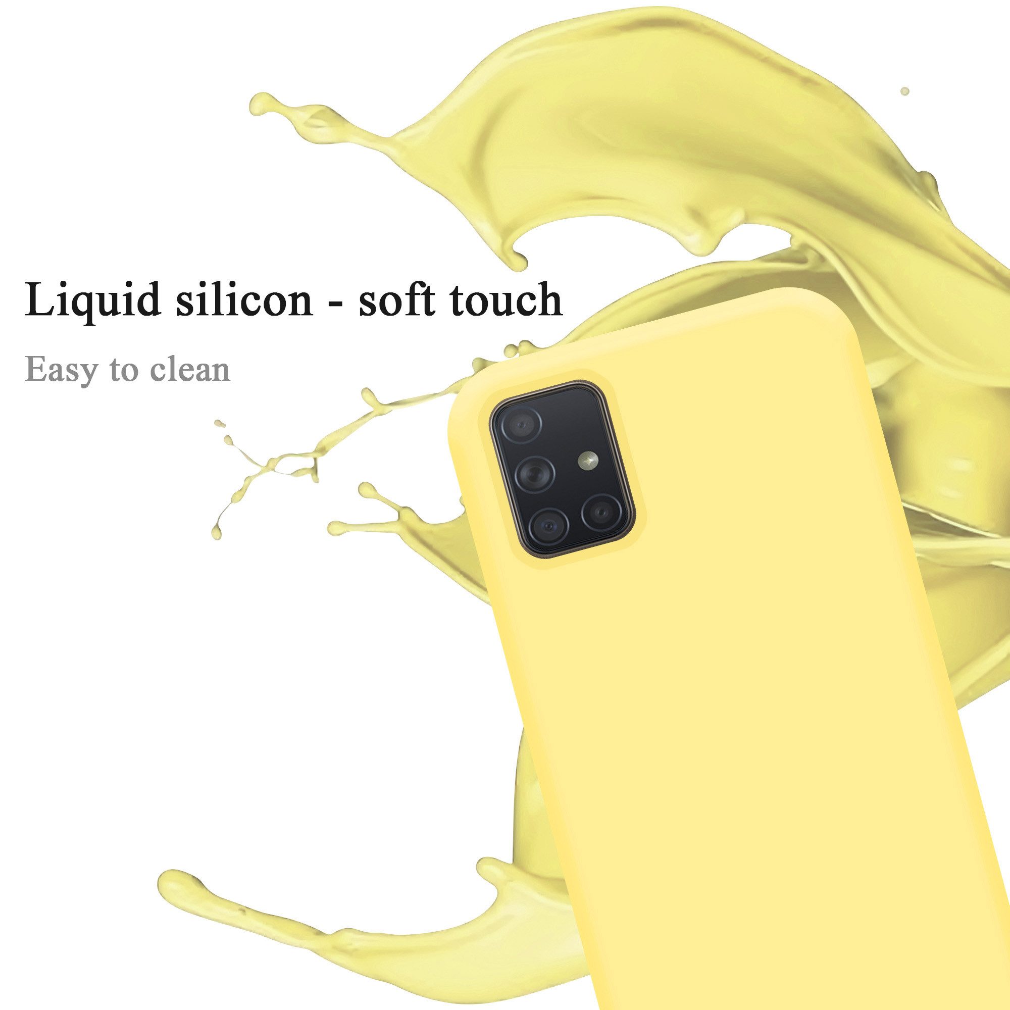 Cadorabo Handyhülle für Samsung Galaxy A71 4G Hülle Samsung Galaxy A71 4G, Flexible Hülle TPU Silikon Schutzhülle Back Cover Case