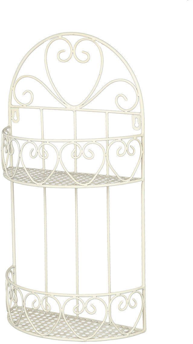Ambiente Haus Deko-Wandregal Wandregal rund - antikweiss 50cm, 1-tlg. günstig online kaufen