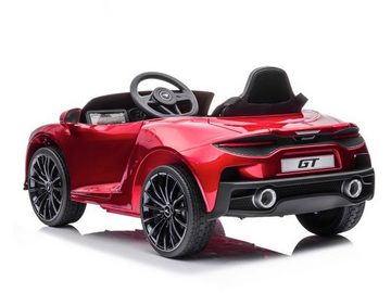 TPFLiving Elektro-Kinderauto McLaren GT mit Fernbedienung - 2 x 12 Volt - 4,5Ah-Akku, Belastbarkeit 30 kg, Kinderfahrzeug mit Soft-Start und Bremsautomatik - Farbe: rot