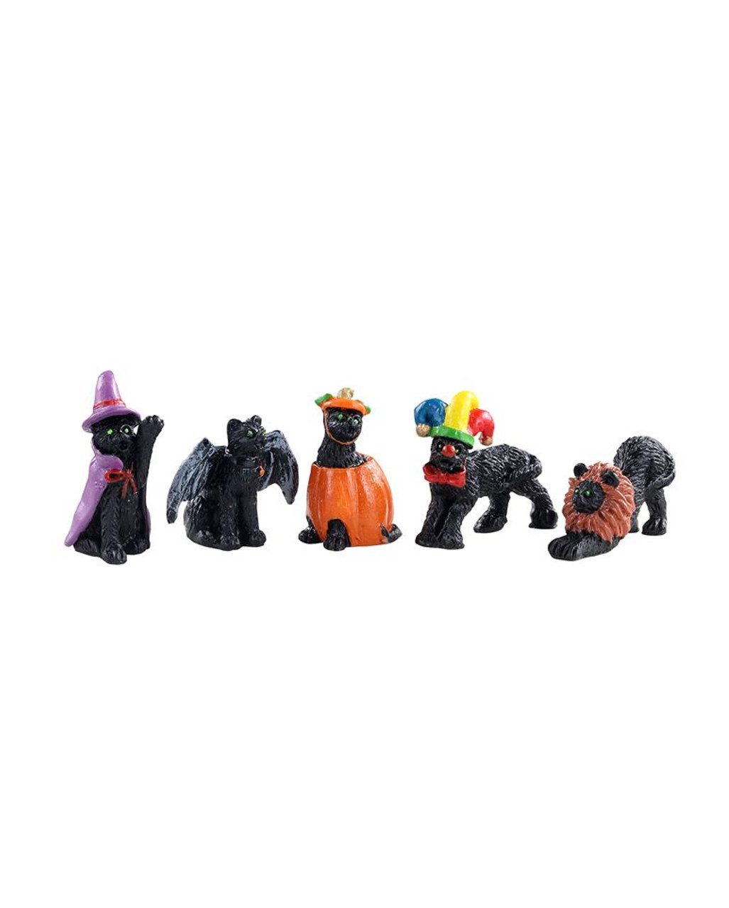 LeMax Dekofigur Halloween Cats 5er Set - Lemax Spooky Town Figuren