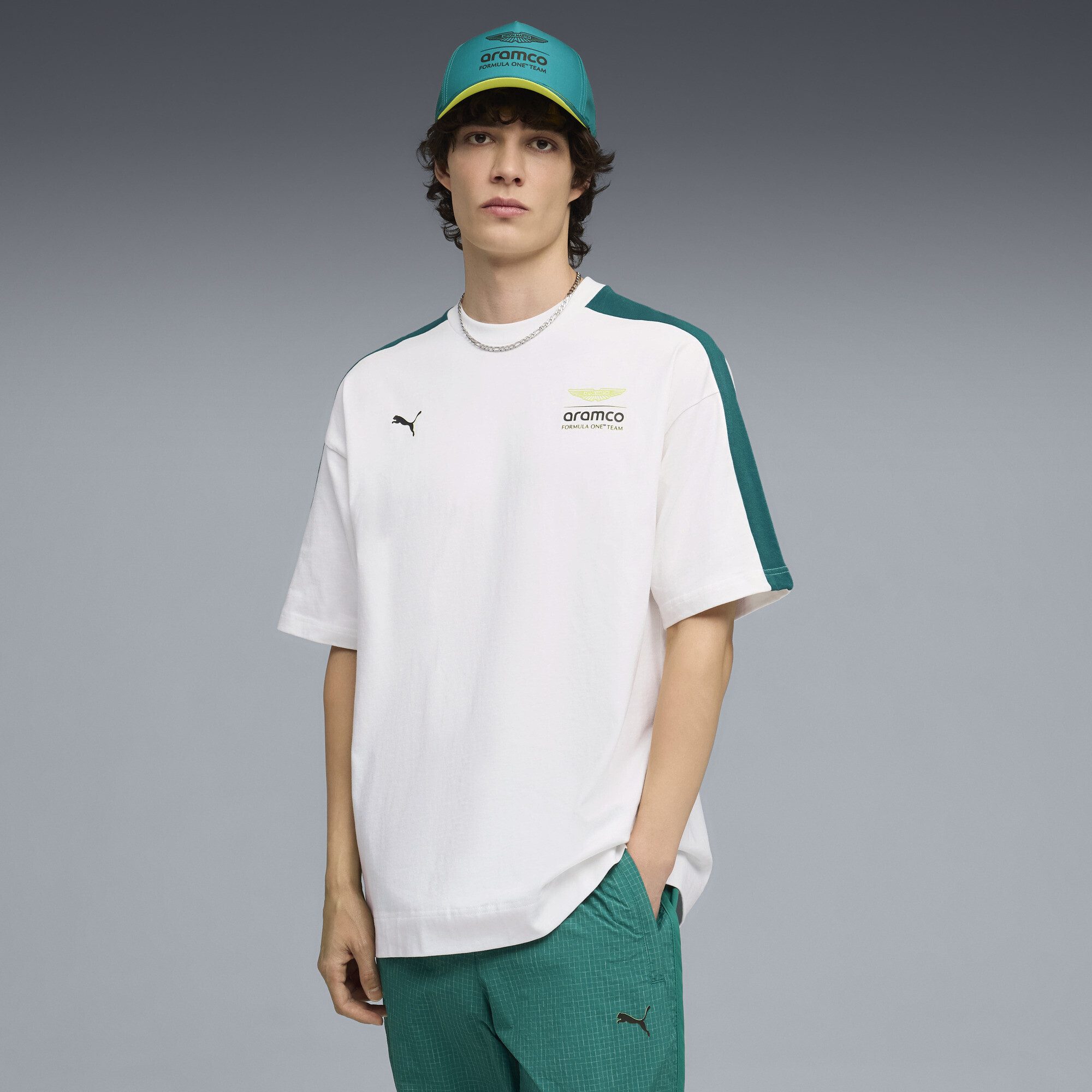 PUMA T-Shirt PUMA x ASTON MARTIN ARAMCO F1® TEAM T7 T-Shirt Herren