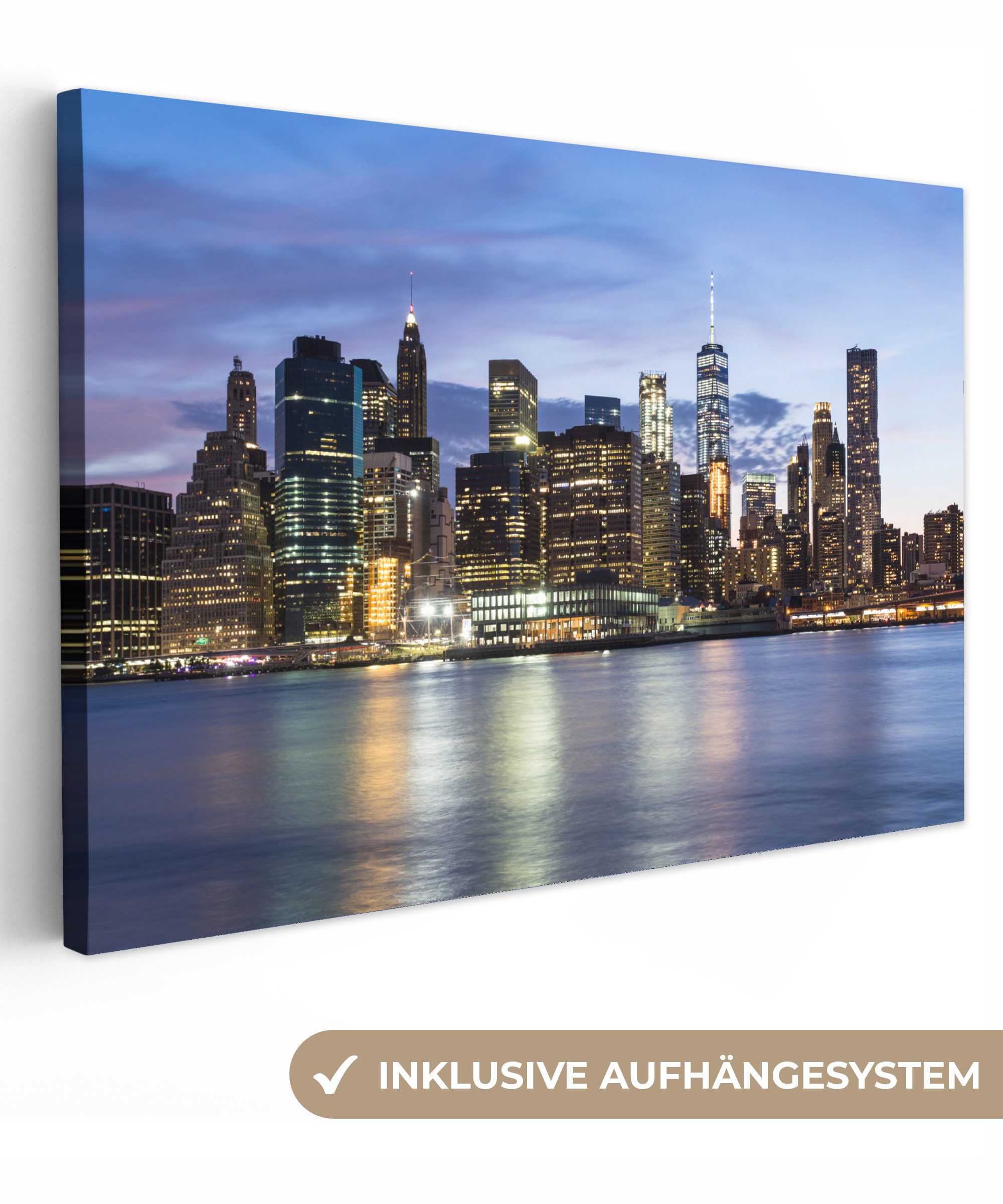 OneMillionCanvasses® Leinwandbild New York - Skyline günstig online kaufen