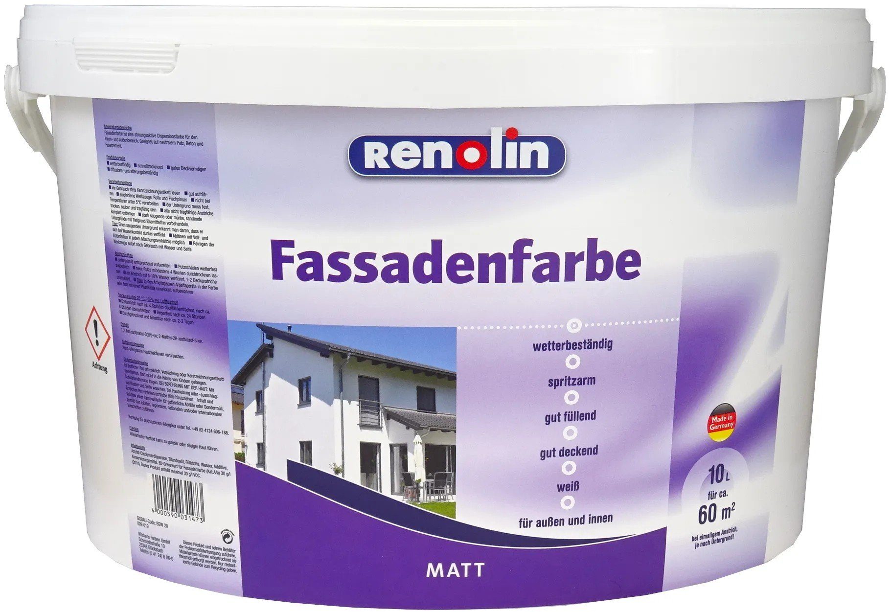 Wilckens Farben Fassadenfarbe Renolin Fassadenfarbe