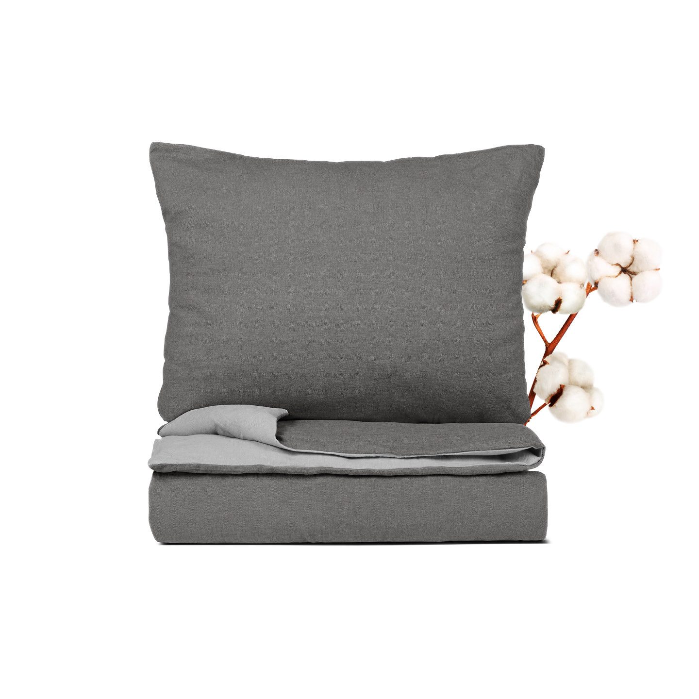 JONA SLEEP Wendebettwäsche Flanell Bettwäsche, 100% Baumwolle, Flanell, angenehm weich auf der Haut, wärmender Effekt