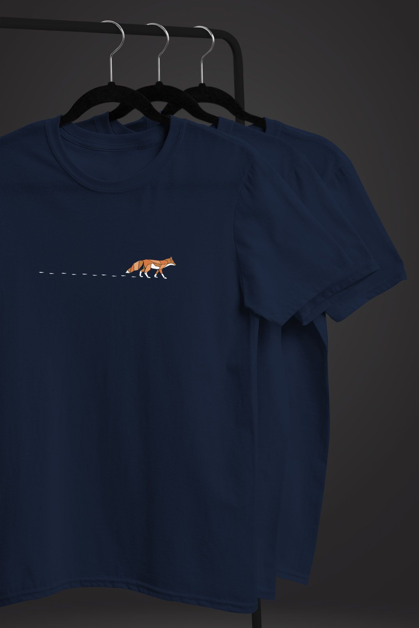 Neverless Print-Shirt Herren T-Shirt Fuchs Fox Wald Tiermotiv Logo Print Badge Fashion mit Print – Bild 3 von 5