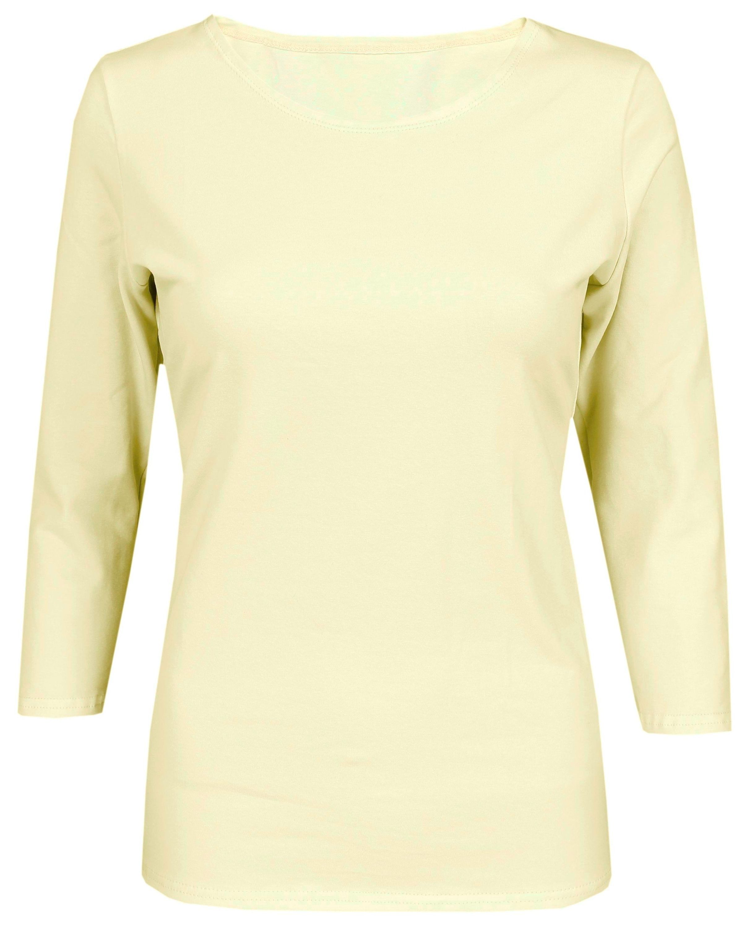 Longshirt Alkato Damen Shirt 3/4 Arm mit Rundhals