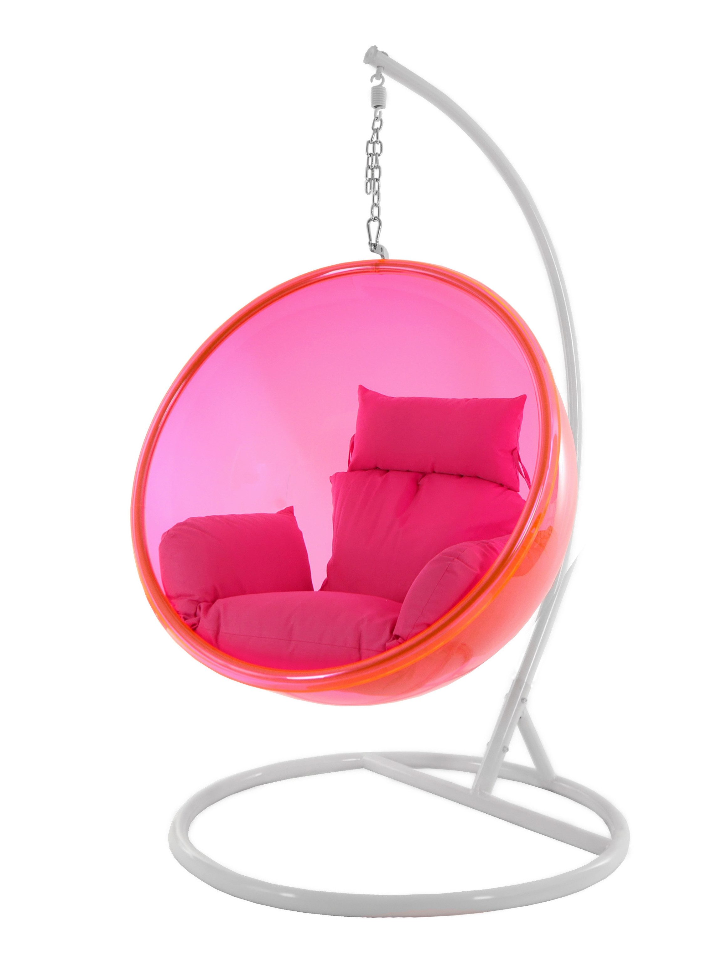 KIDEO Подвесноые стулья Bubble weißes Gestell (Set bestehend aus Gestell, Korb und 2- teiliges Kissenset), Komplettset