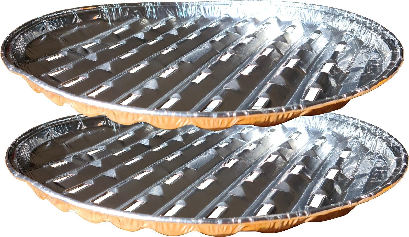 Grillschale 2er Set Grillteller rund ø 29 cm