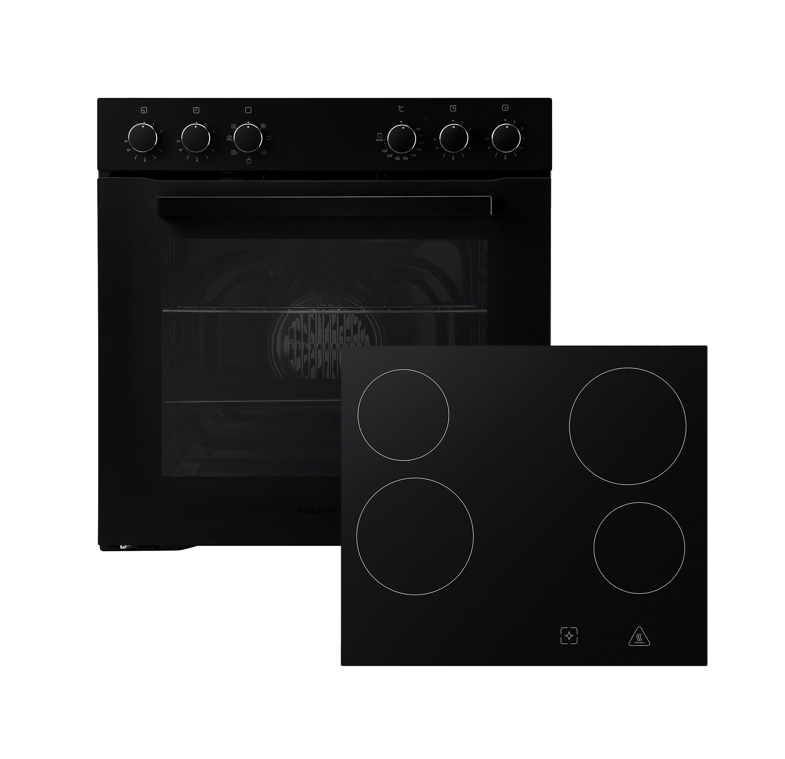 RESPEKTA Elektro-Herd-Set Jonas, EEK: A; Doppelverglasung
