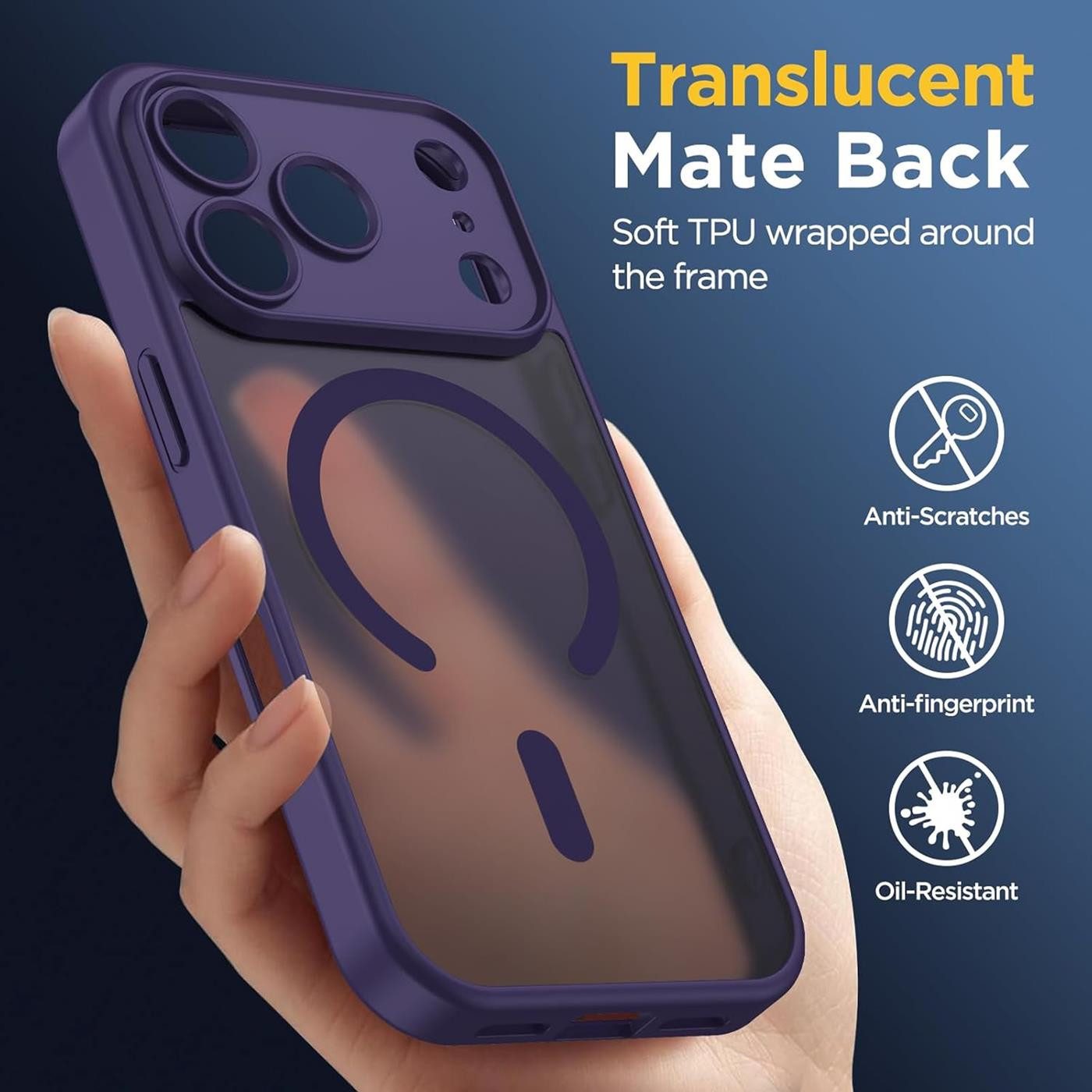 CoolGadget Handyhülle für Apple iPhone 17 Pro, Kamera Schutz Hülle Silikon Hard Case Schutzhülle für Magsafe Zubehör – Bild 4 von 5