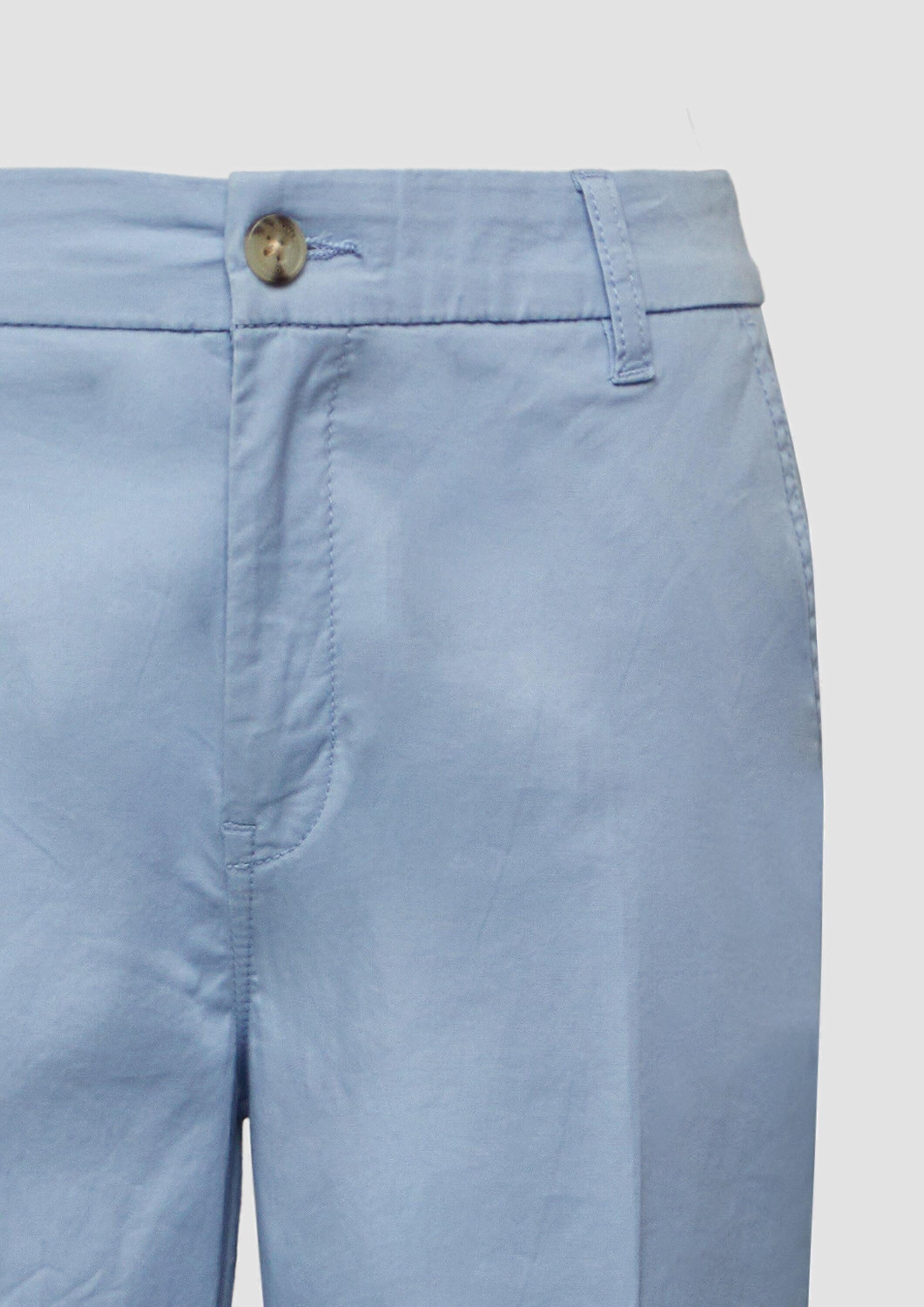 s.Oliver 7/8-Hose Hose High-Rise-Culotte aus Baumwollstretch mit Bügelfalten