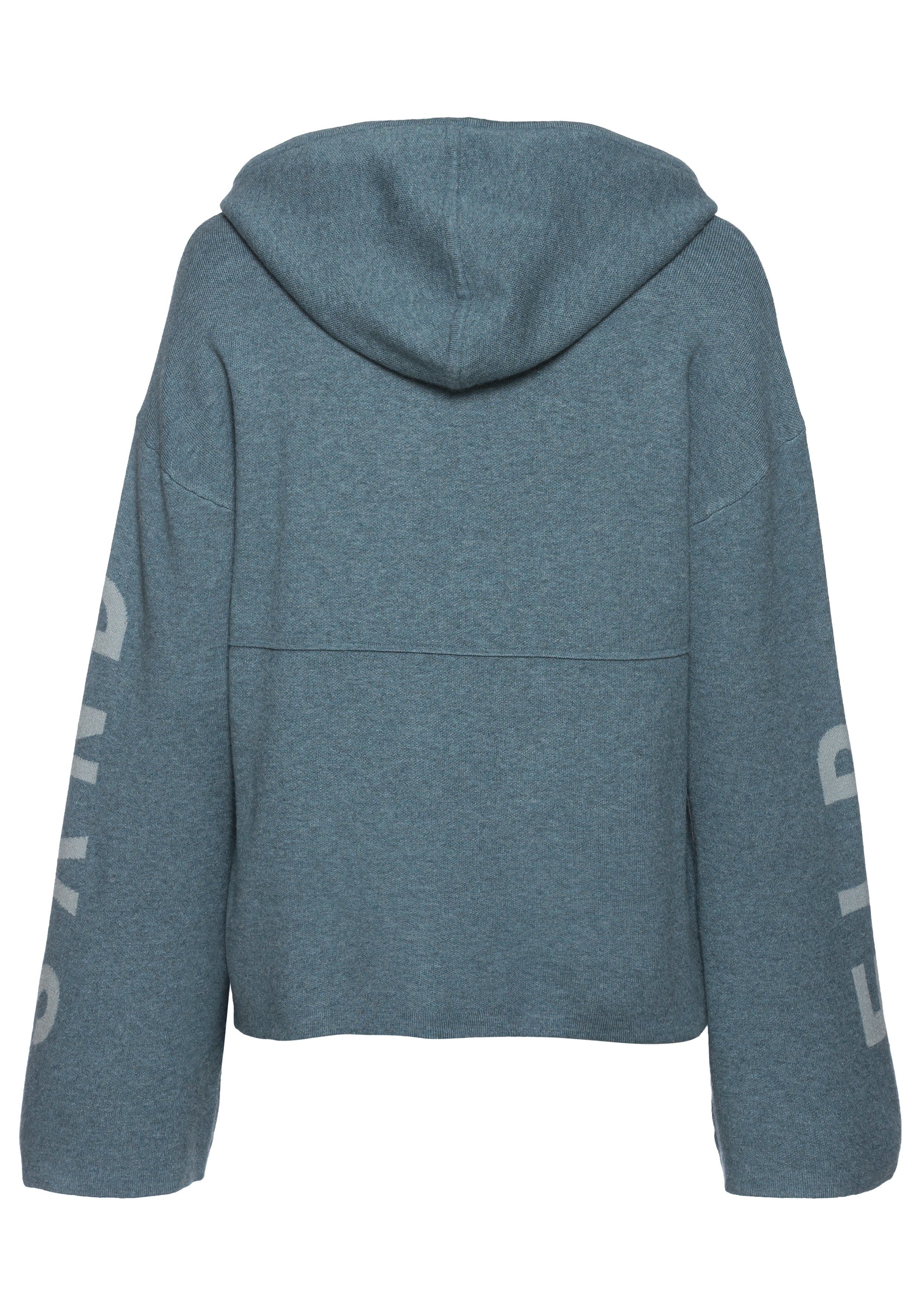 Elbsand Hoodie Strickpullover mit eingestricktem Logo, Loungewear