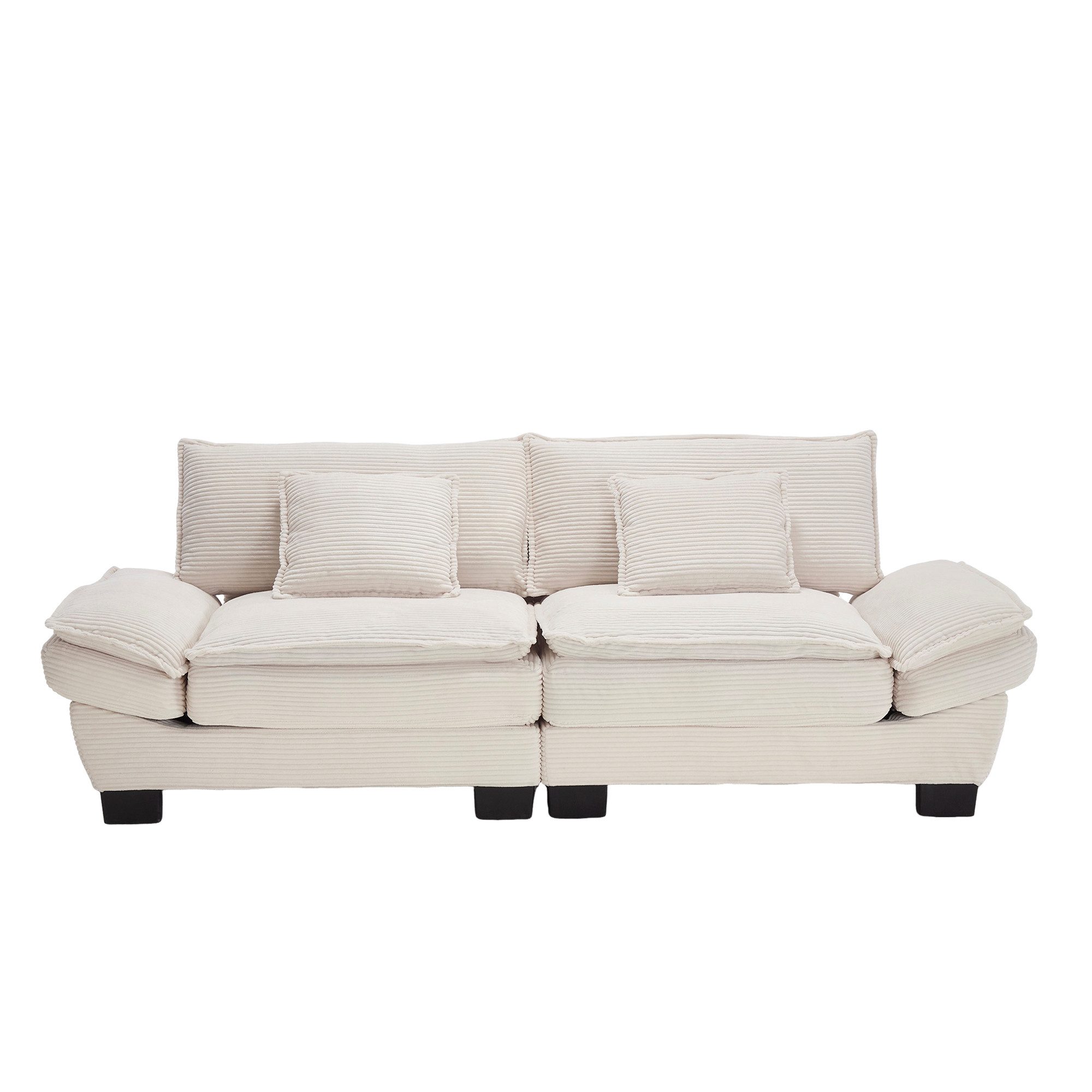 KLAM HOME Sofa 2-Sitzer Doppelsofa Loungesofa günstig online kaufen