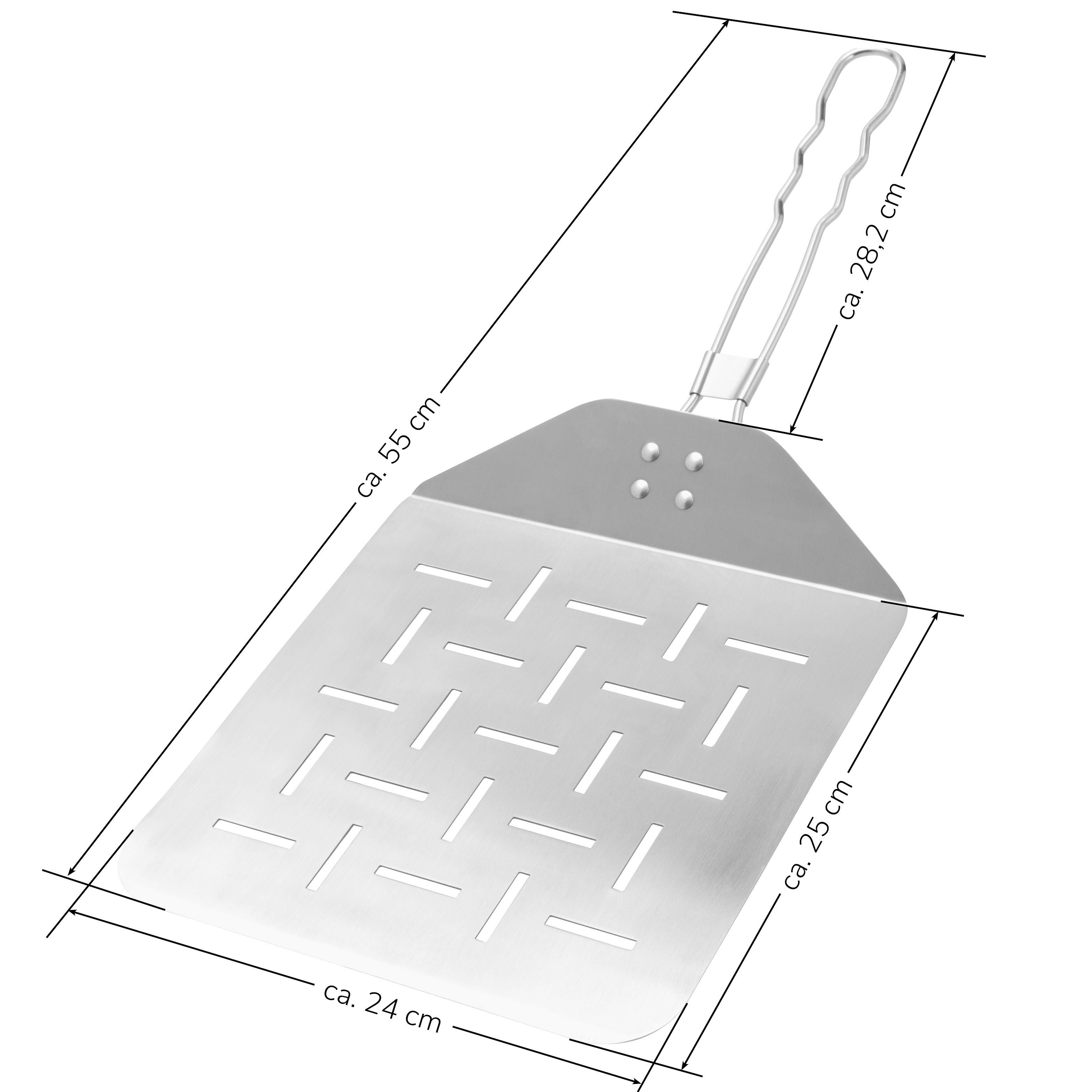 Pizzaheber Griff Pizzaschneider bremermann Edelstahl klappbarer