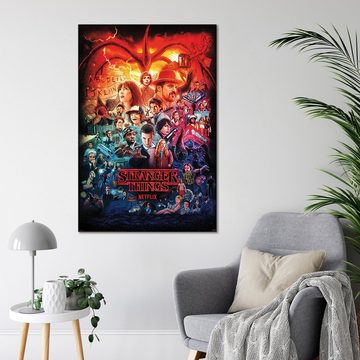 PYRAMID Poster Stranger Things 4 Poster Seasons Montage 61 x 91,5 cm