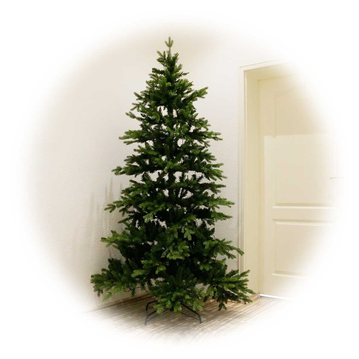 STAR TRADING Künstlicher Weihnachtsbaum Weihnachtsbaum"Larvik",2,1m, PE/PVC, 360 LED warmw