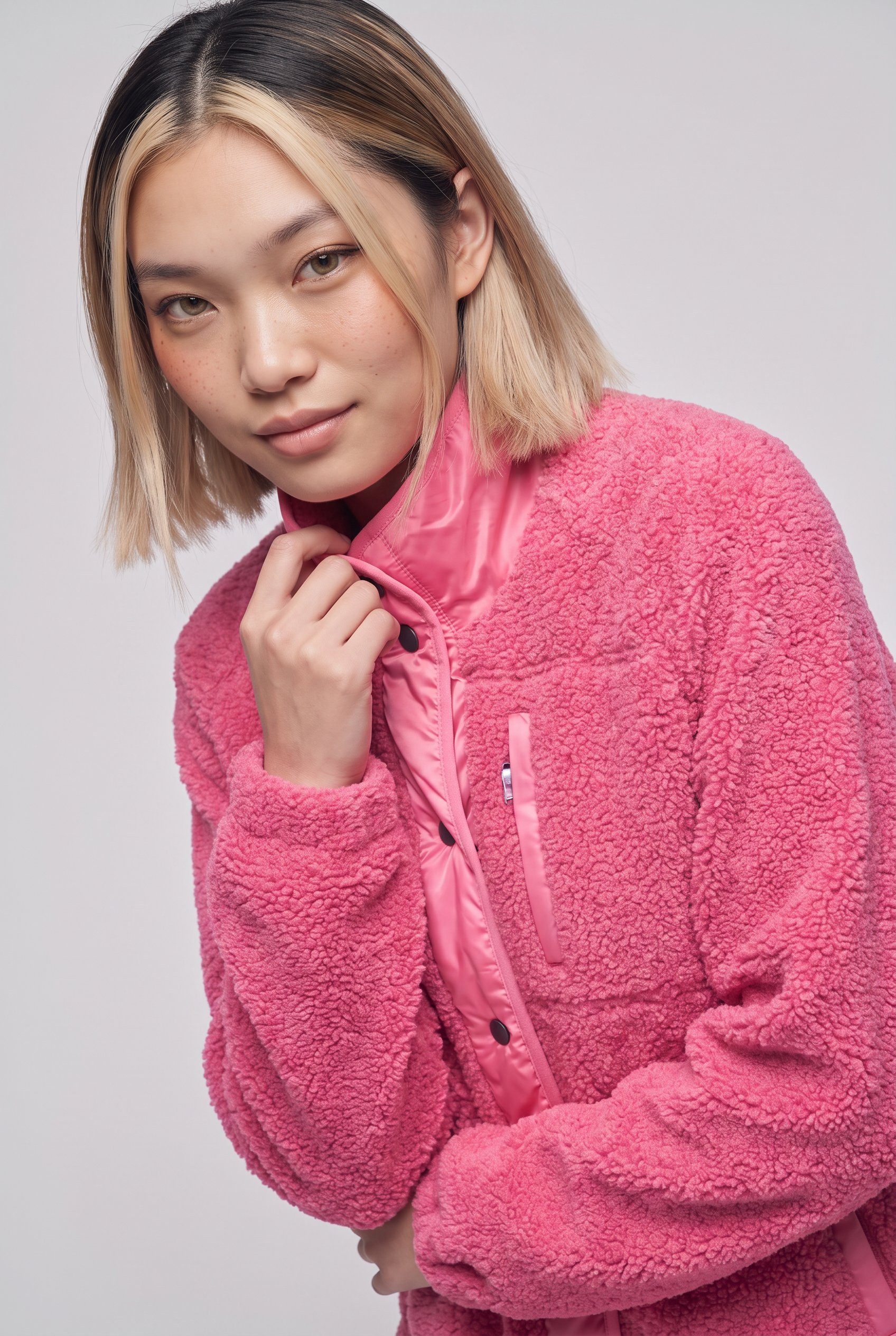 ONLY Plüschjacke ONLCARMEN TEDDY JACKET OTW Kunstfaser