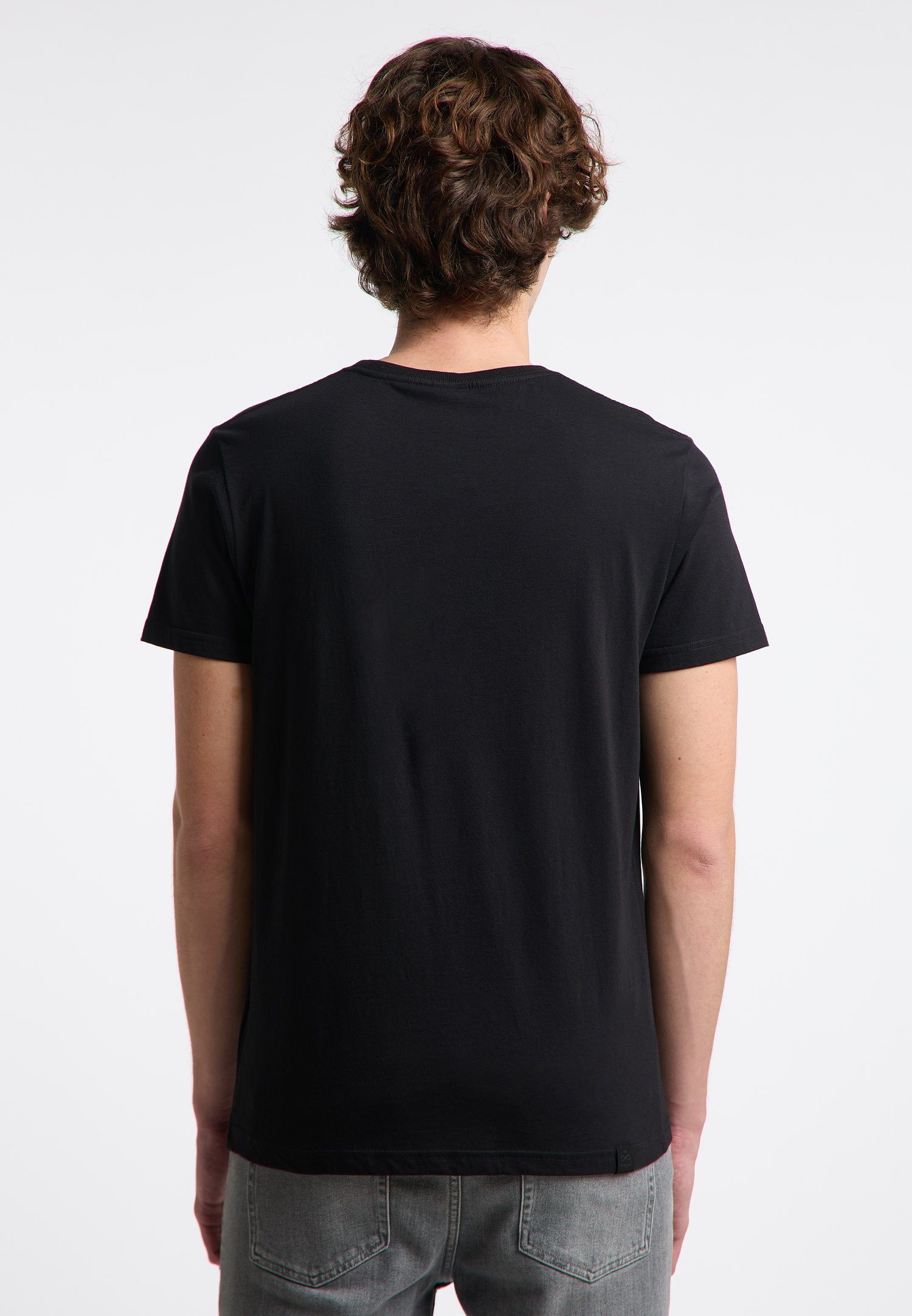 Ragwear T-Shirt NEDIE Nachhaltige Mode BLACK Vegane &