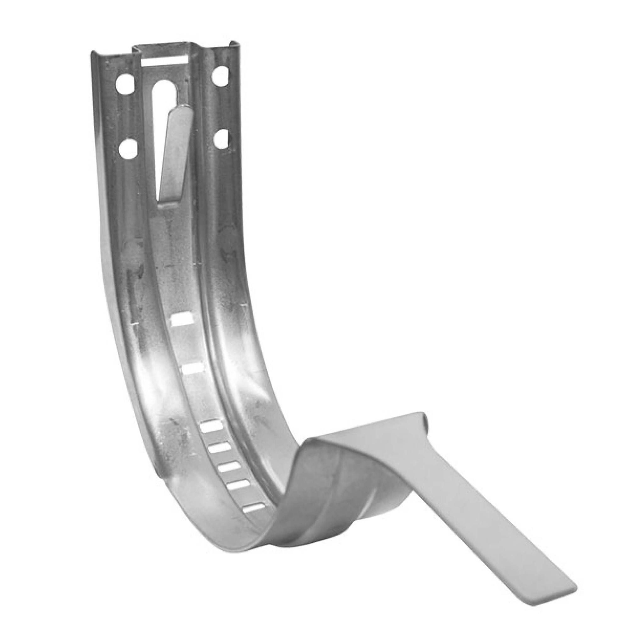 Zambelli Dachrinne, Stirnbretthalter verzinkt 333/6 teilig Silber, 1-St., Dachrinnenhalter für Dachrinne halbrund, Montage ohne löten