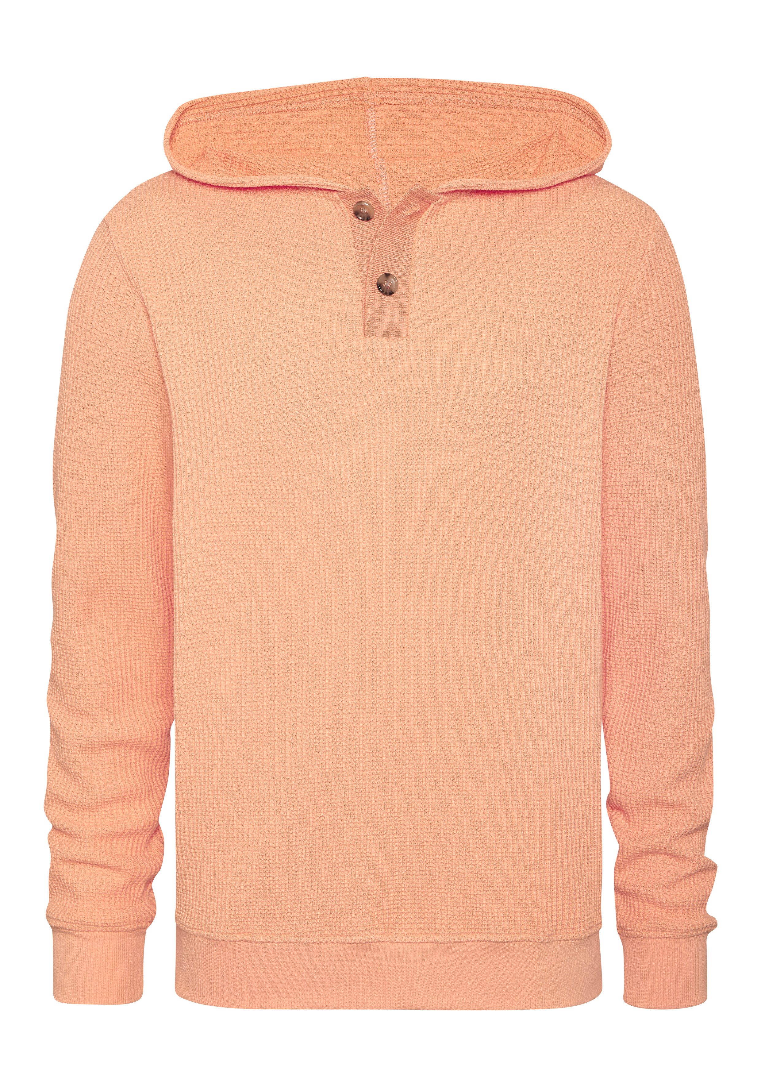 John Devin Hoodie, Strickhoodie - Kapuzenpulli aus Waffelstrick Sommerhoodie mit Knopfleiste. € 39,99, (€ 39,99 pro 1 Stk).