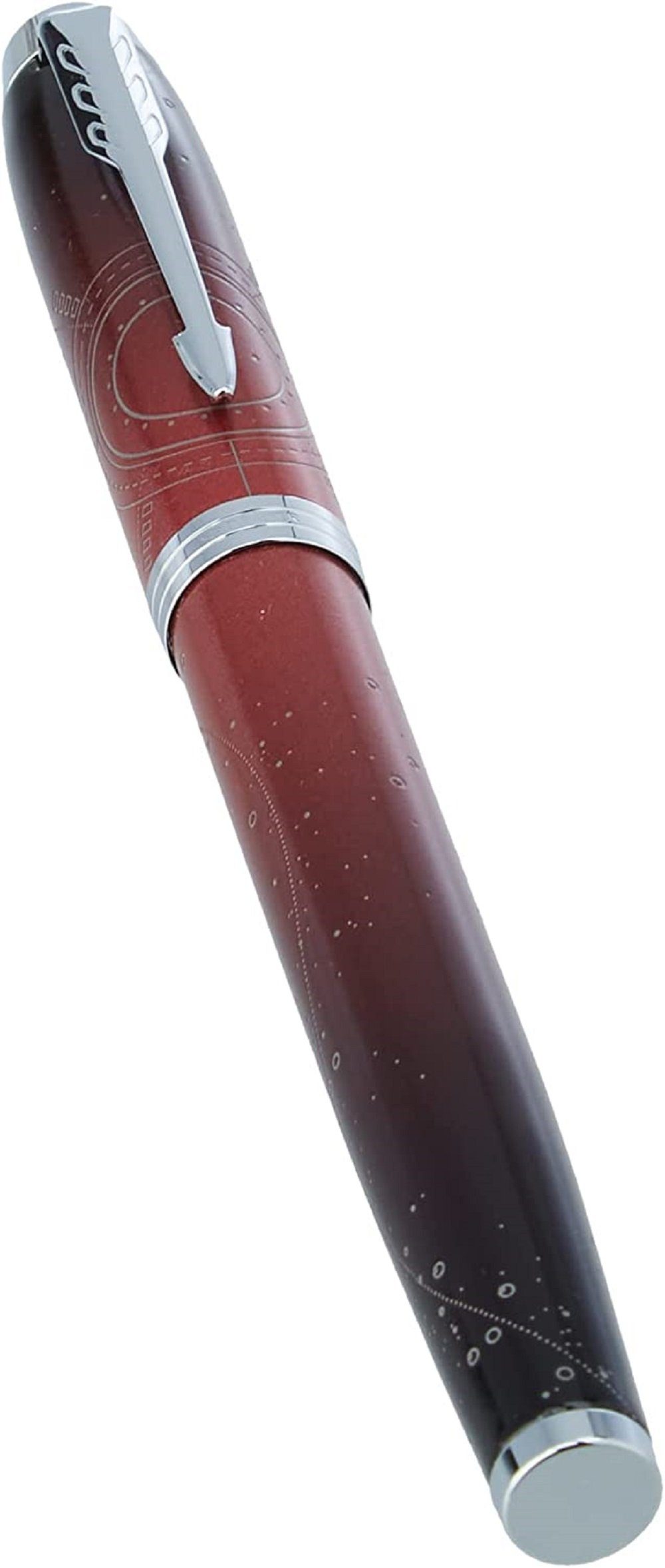 Rot 1453 Füllfederhalter, abgestuft, Portal, COFI Kugelschreiber (1-tlg) IM Premium Chrom-Zierteile,