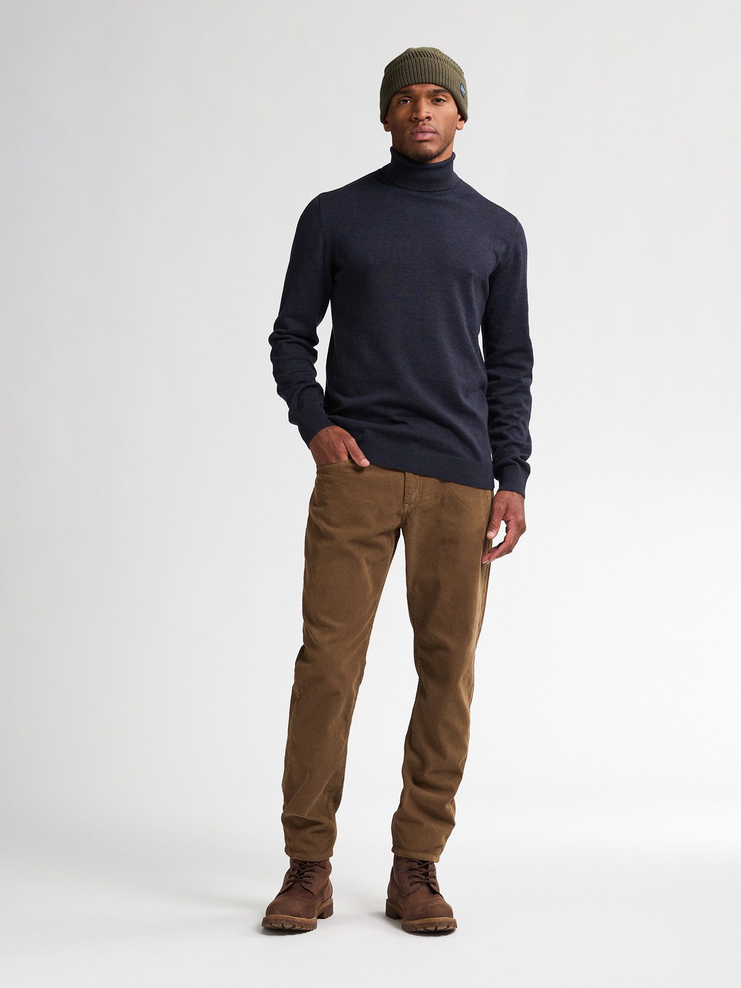 Petrol Industries Rollkragenpullover Men Knitwear Collar Basi Pflegeleichter Materialmix mit Baumwollanteil