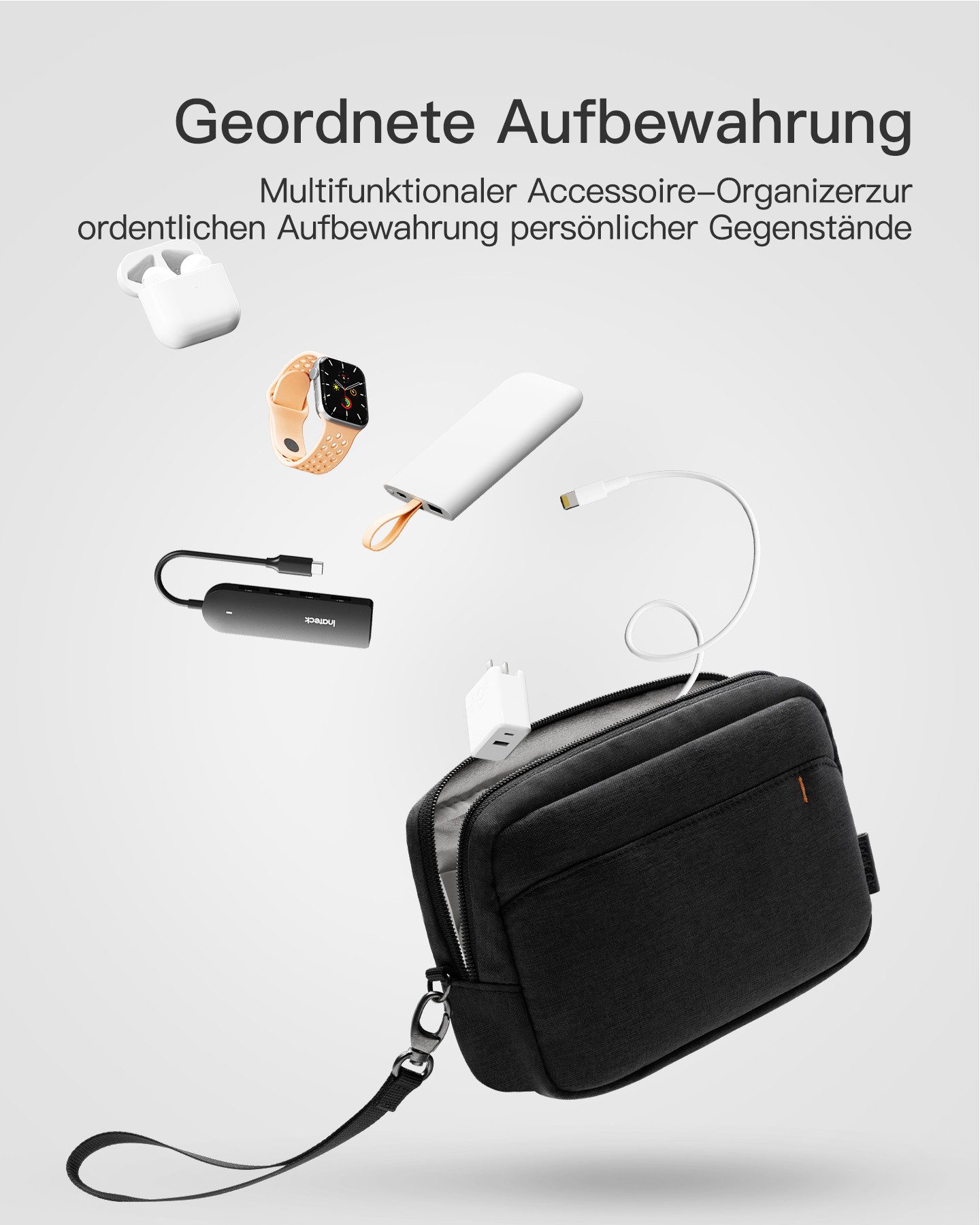 Inateck Taschenorganizer Kabeltasche Elektronik Organizer, Mehrzweck-Zubehö günstig online kaufen